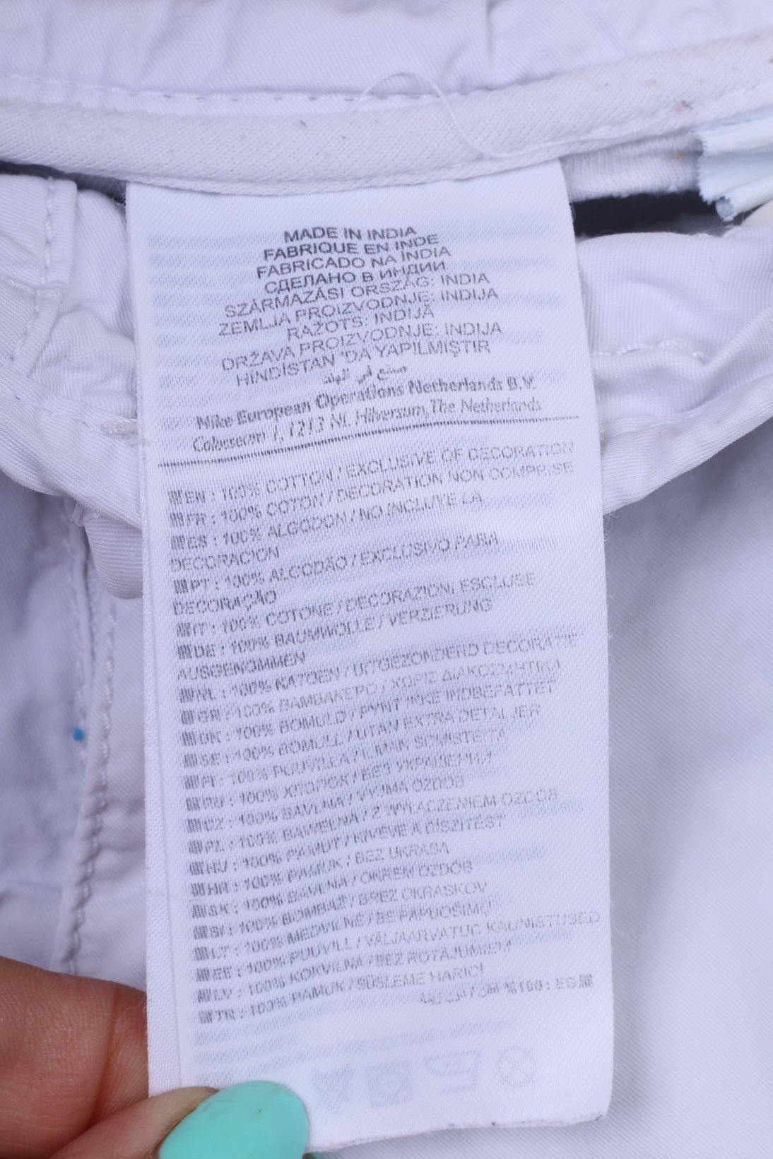 Nike Womens S 10 Lightweight Trousers Cotton White The Athletic Dept.