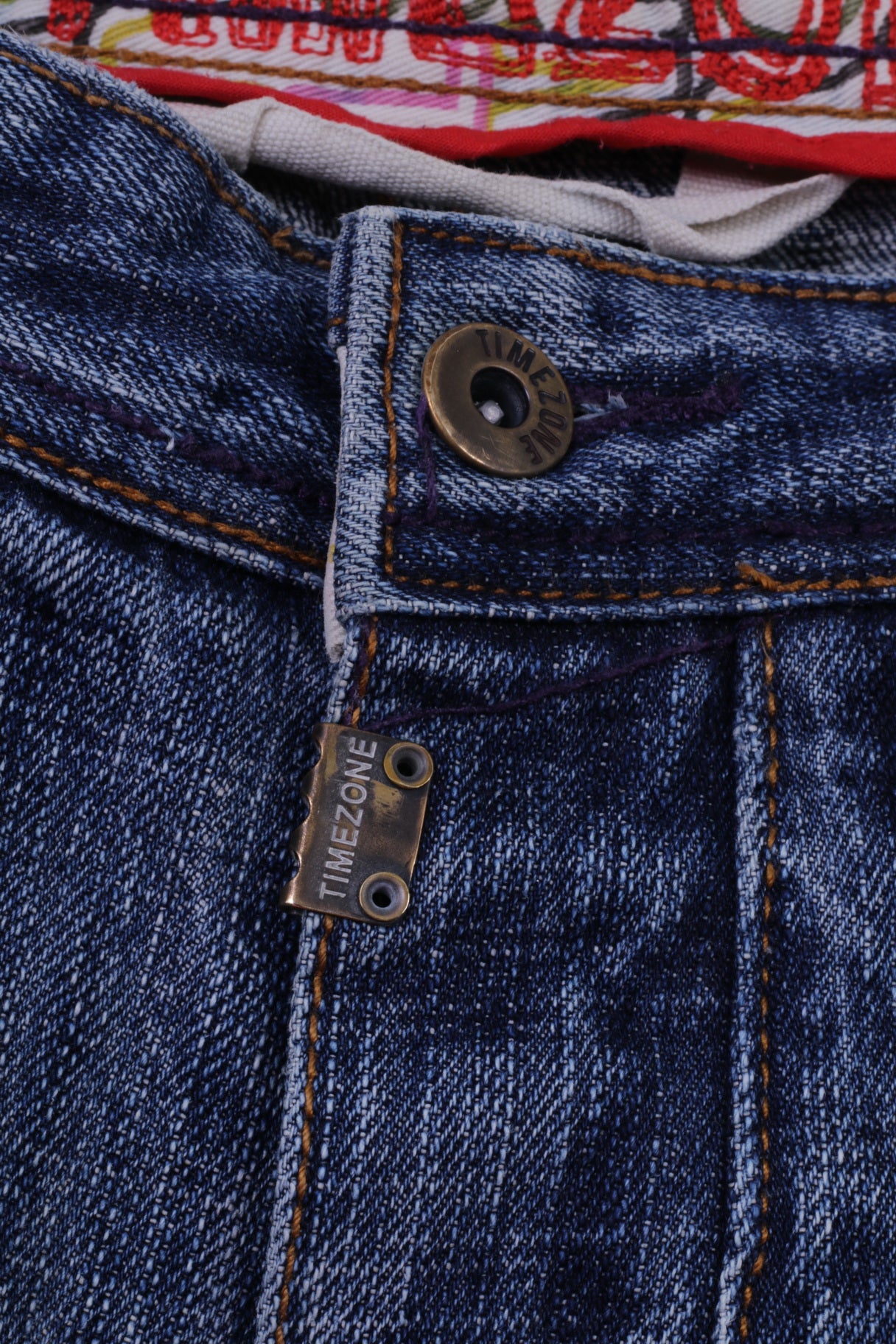 Timezone Hommes W34 L34 Jeans Pantalon Bleu Coton Style Willis Pantalon Droit