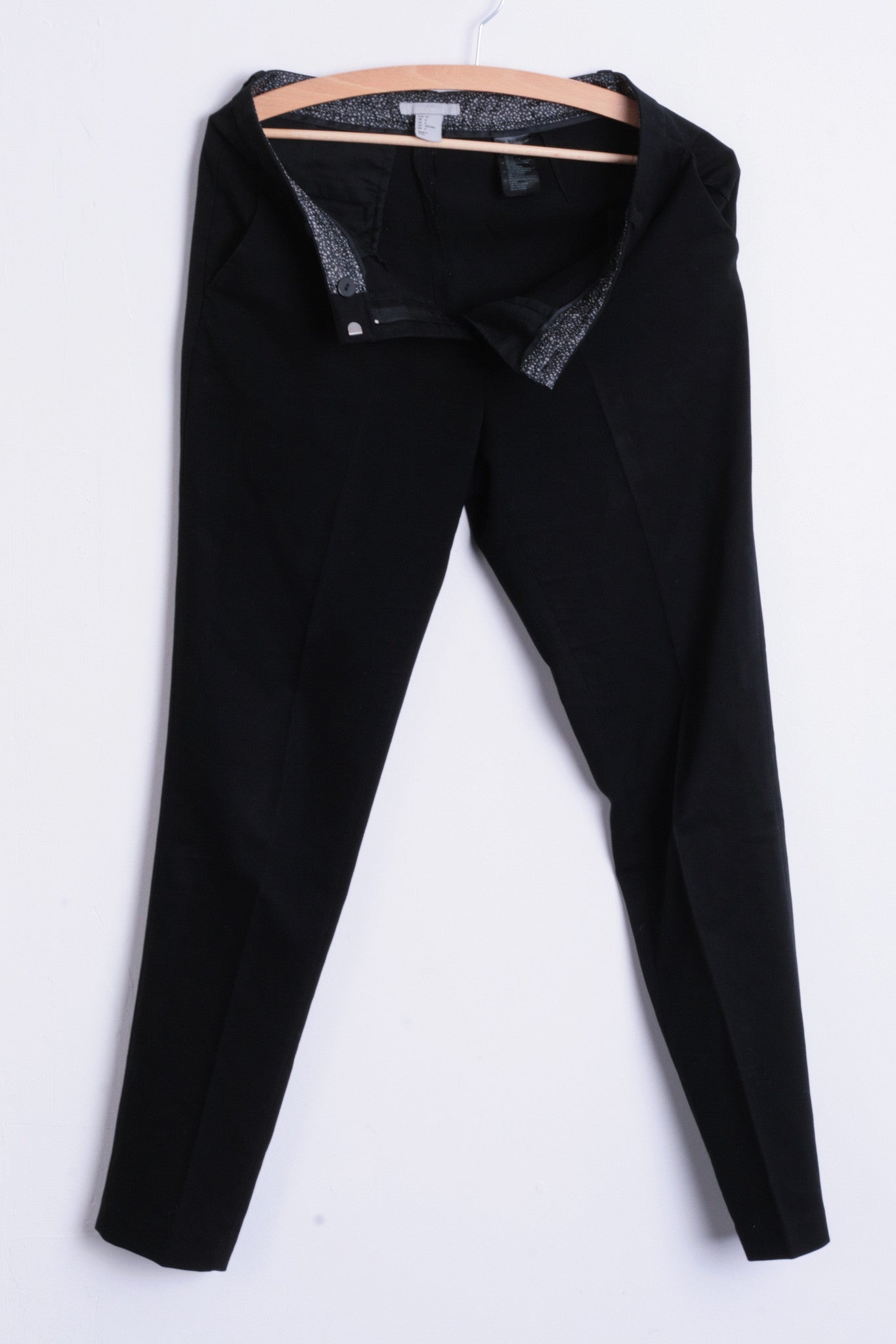 H&M Womens S/M Elegant Trousers Classic Women's Suit Black - RetrospectClothes