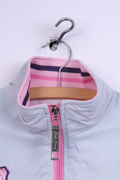 Back Swing Primark Womens 14 M Jacket Pink Nylon Lightweight Zip Up Top
