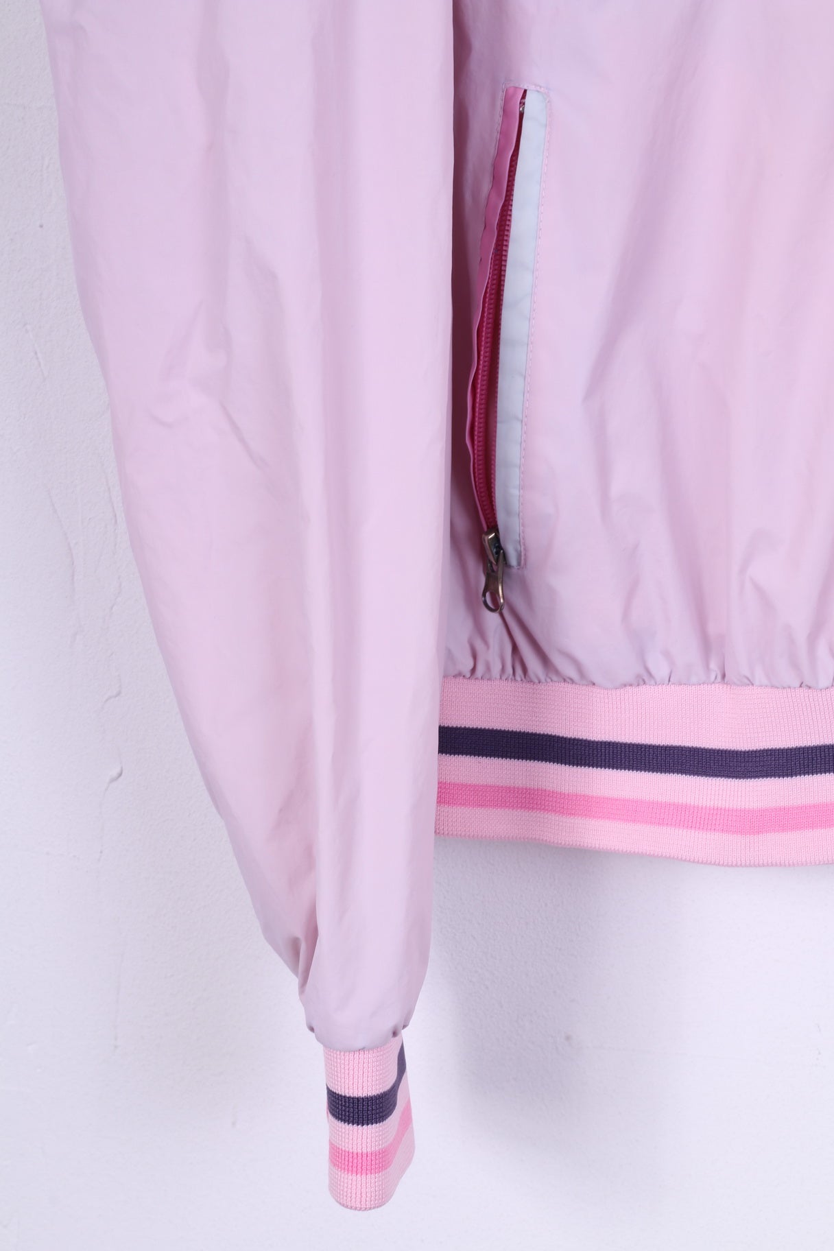 Back Swing Primark Veste 14 M pour femme en nylon rose léger avec fermeture éclair 