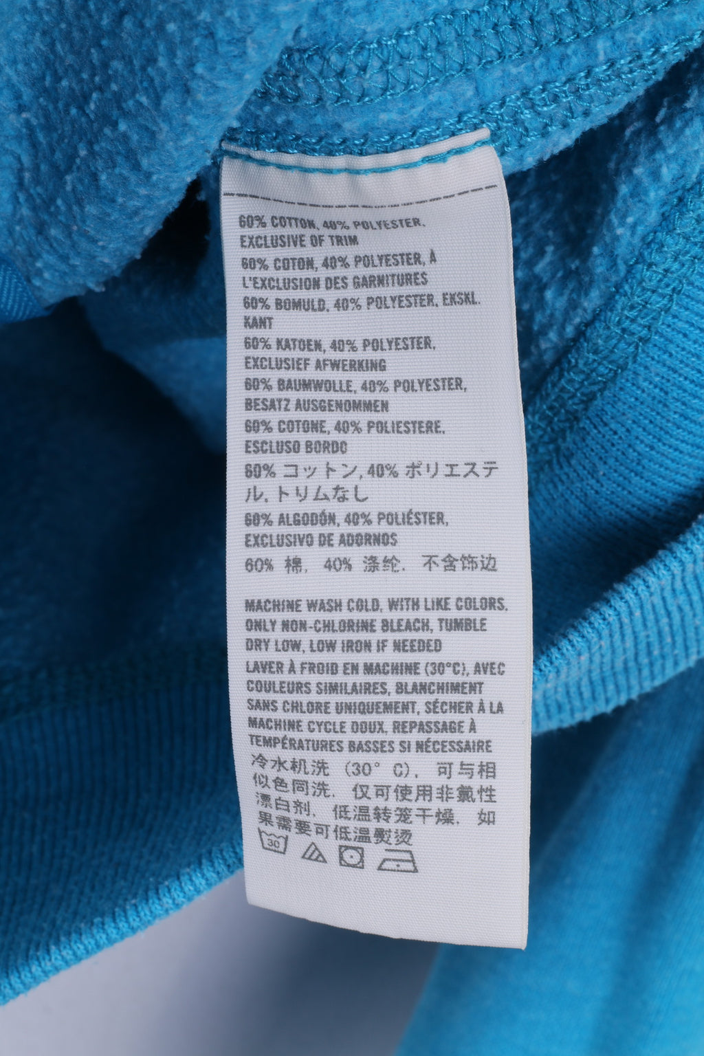 Hollister California Womens L (M) Sweatshirt Hooded Jumper Full Zipper Blue Aloha Hoodie