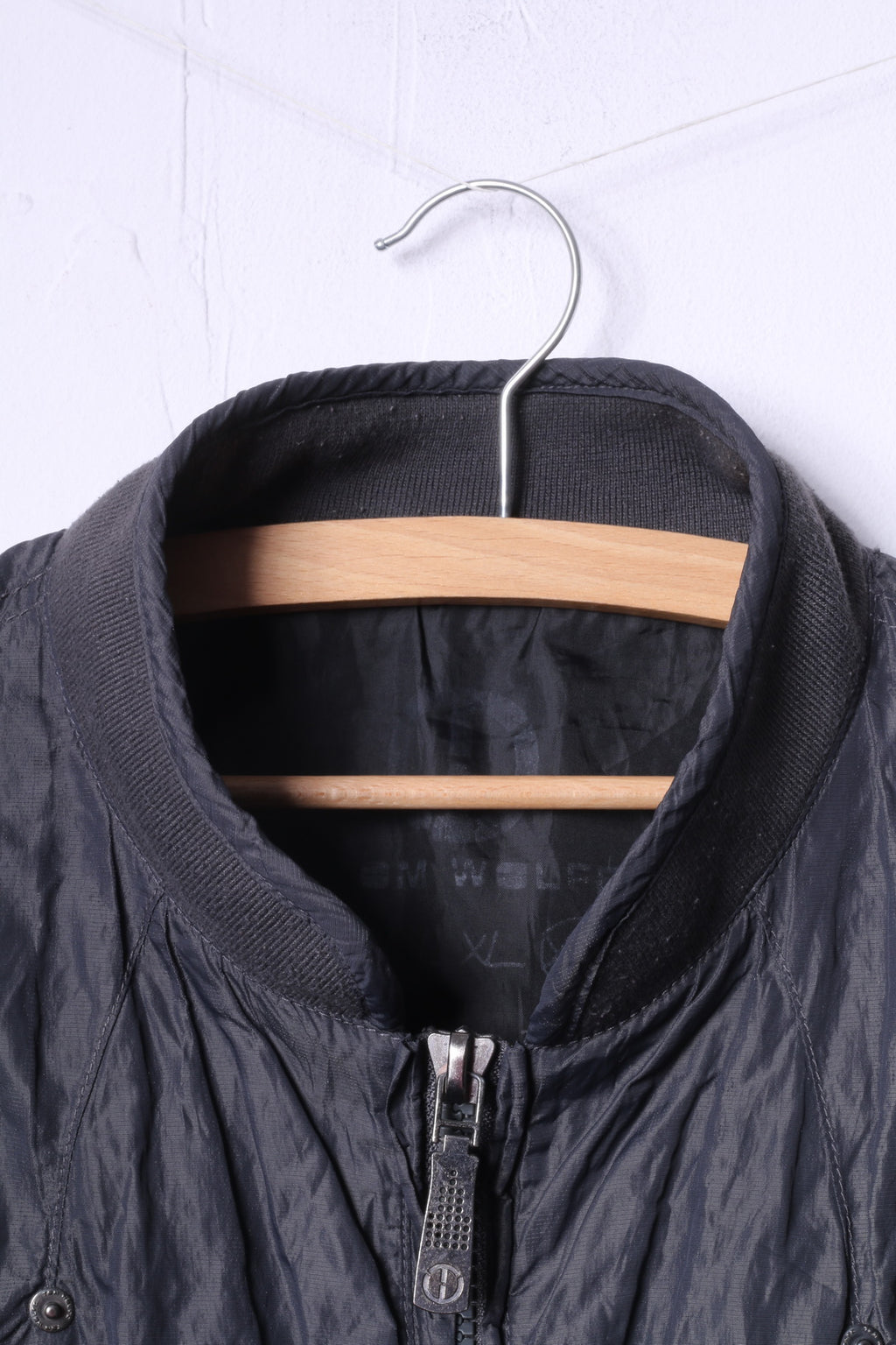 Tom Wolf Mens 2XL Lightweight Jacket Black Full Zipper Nylon Waterproof Top