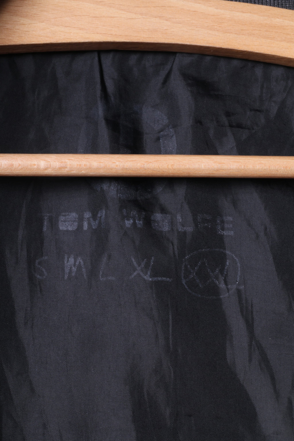 Tom Wolf Mens 2XL Lightweight Jacket Black Full Zipper Nylon Waterproof Top