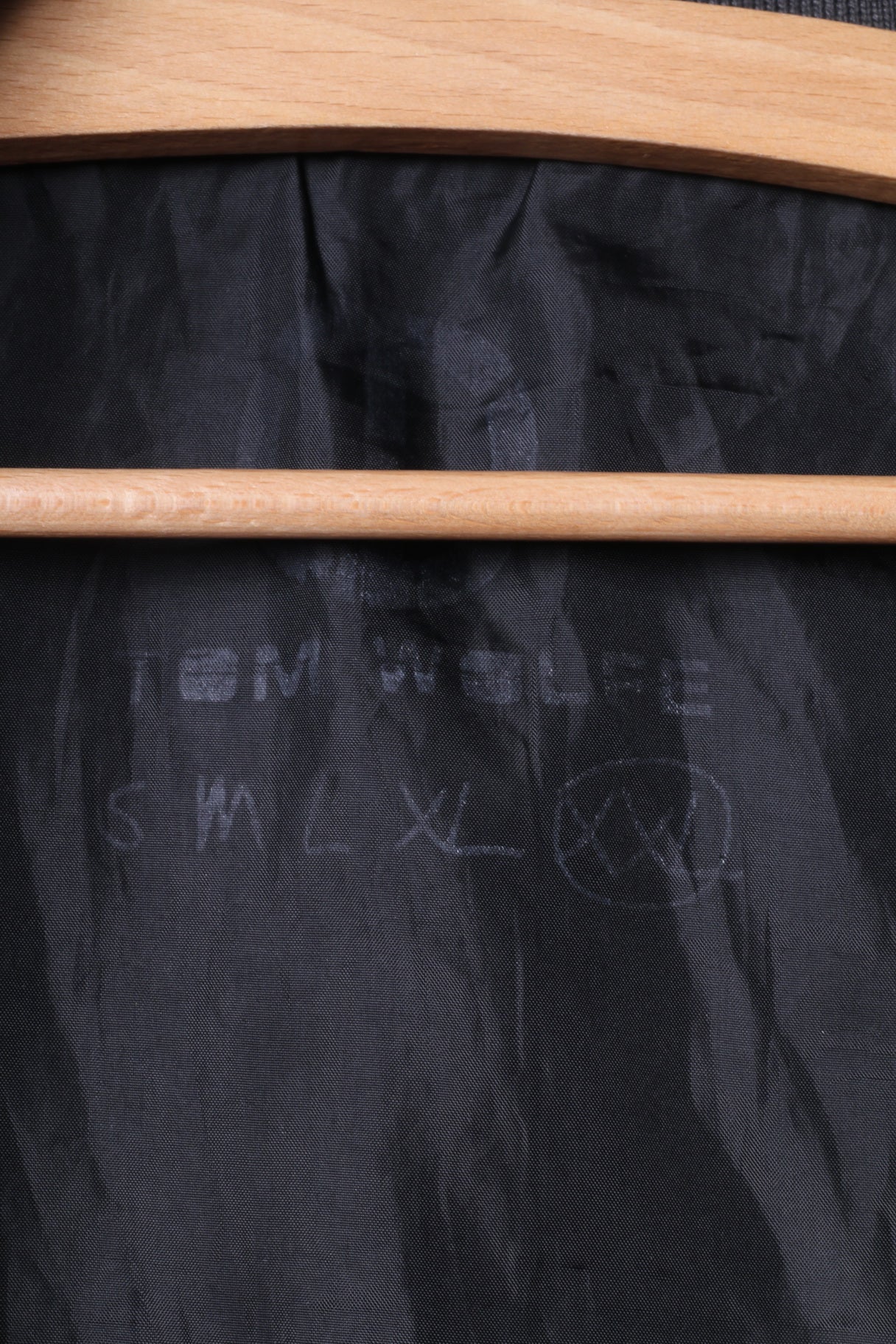 Tom Wolf Mens 2XL Lightweight Jacket Black Full Zipper Nylon Waterproof Top