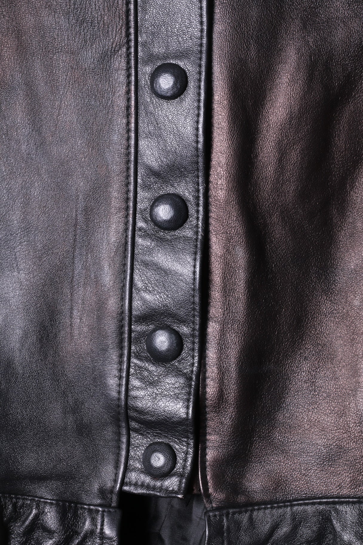 Star Collection Women 38 S Jacket Black Gold Leather Snaps Lace Shoulder Pads Top