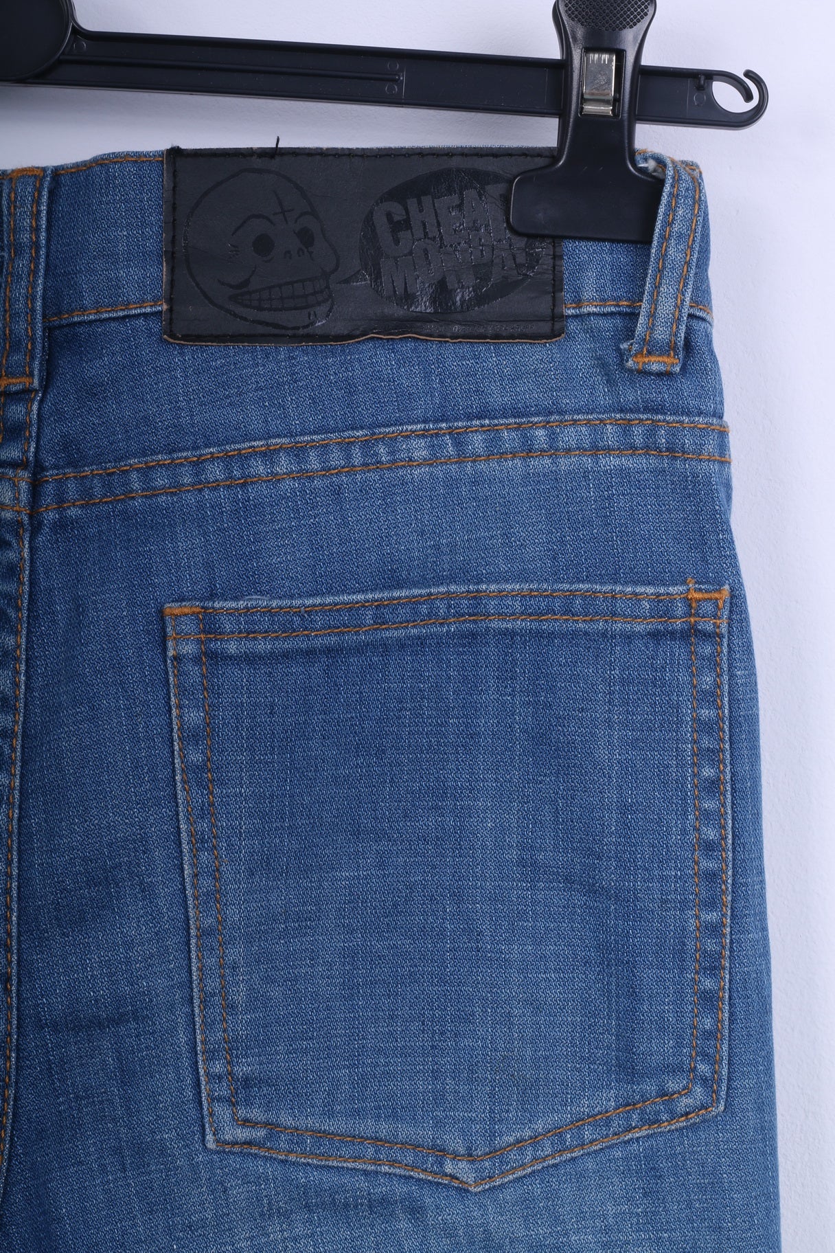 Cheap Monday Womens W27 L32  Trousers Blue Jeans Denim Slim Fit Pants