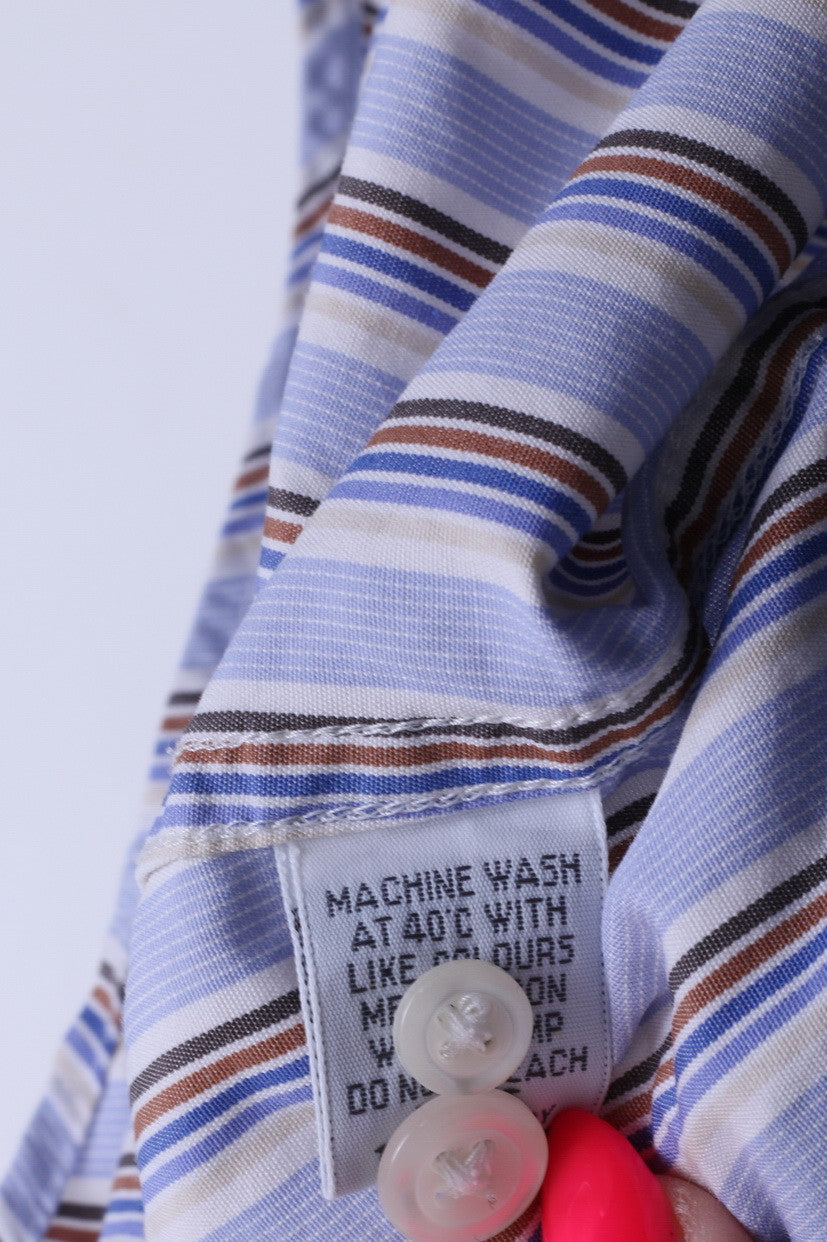 TMLewin Chemise décontractée pour homme Couleur Coupe classique Col boutonné Coton