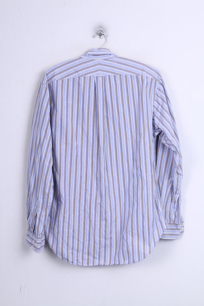 T.M.Lewin Mens M Casual Shirt Color Classic Fit Button Down Collar Cotton