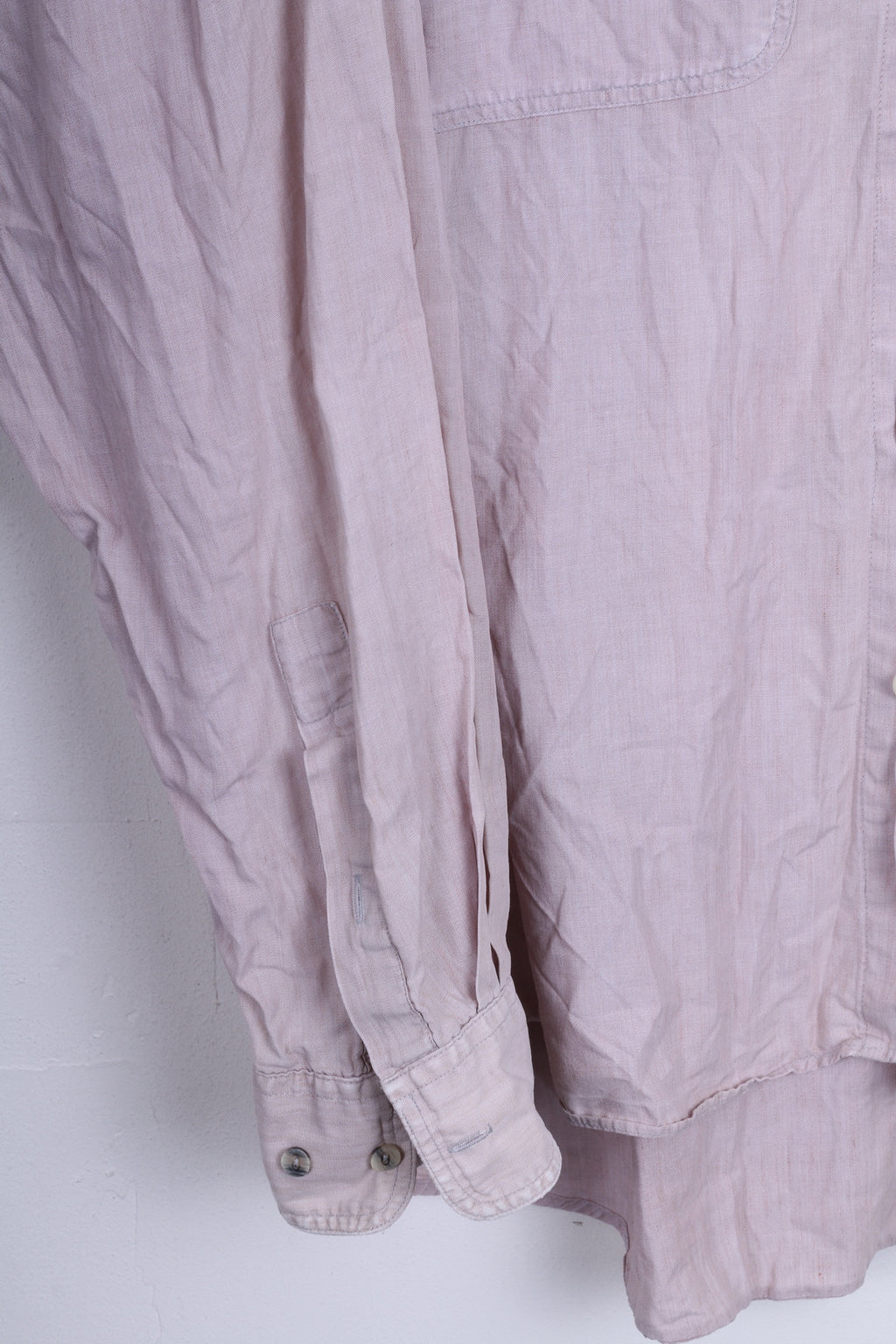 CAMEL Collection Chemise décontractée XL pour homme Beige Col boutonné vintage