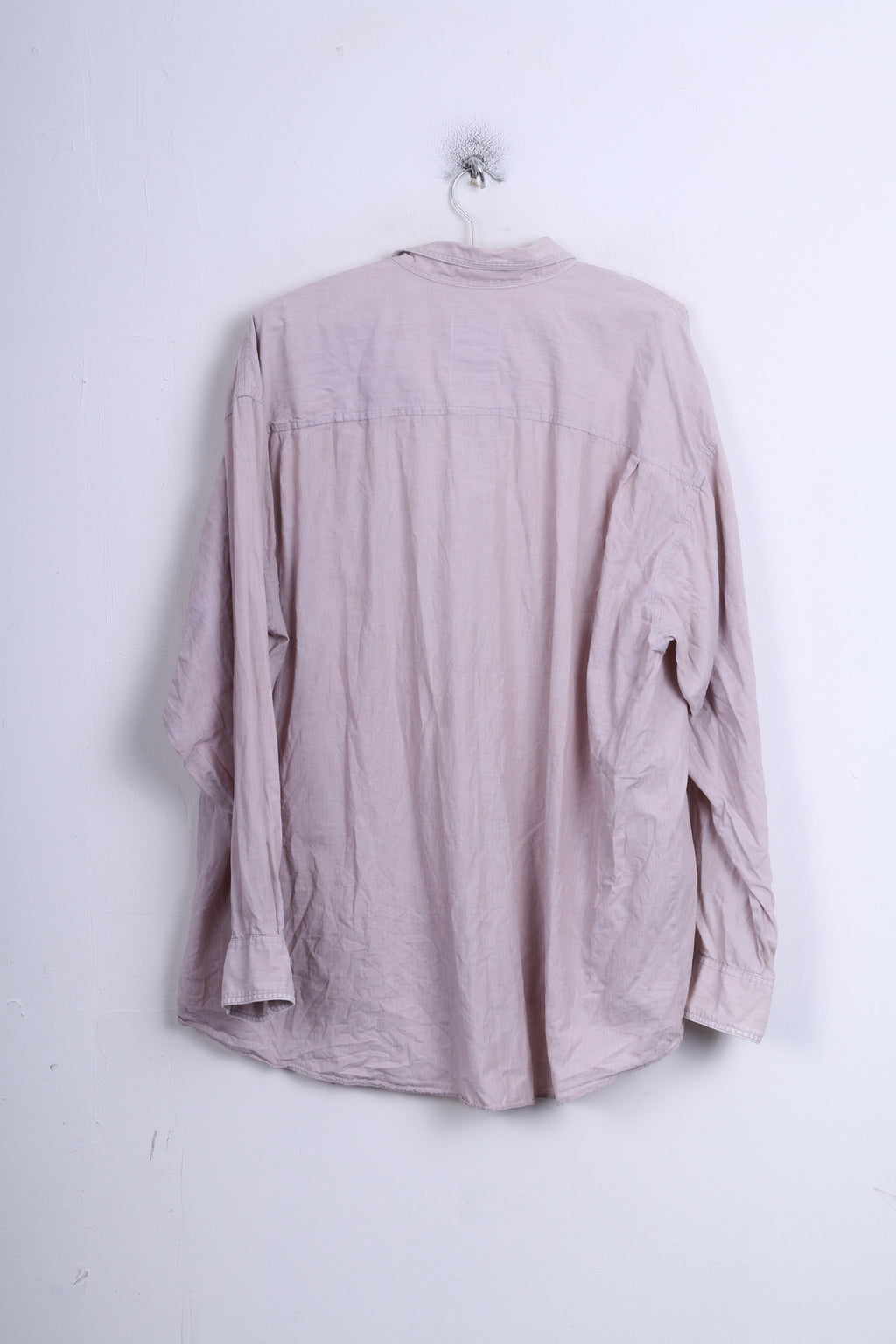 CAMEL Collection Chemise décontractée XL pour homme Beige Col boutonné vintage