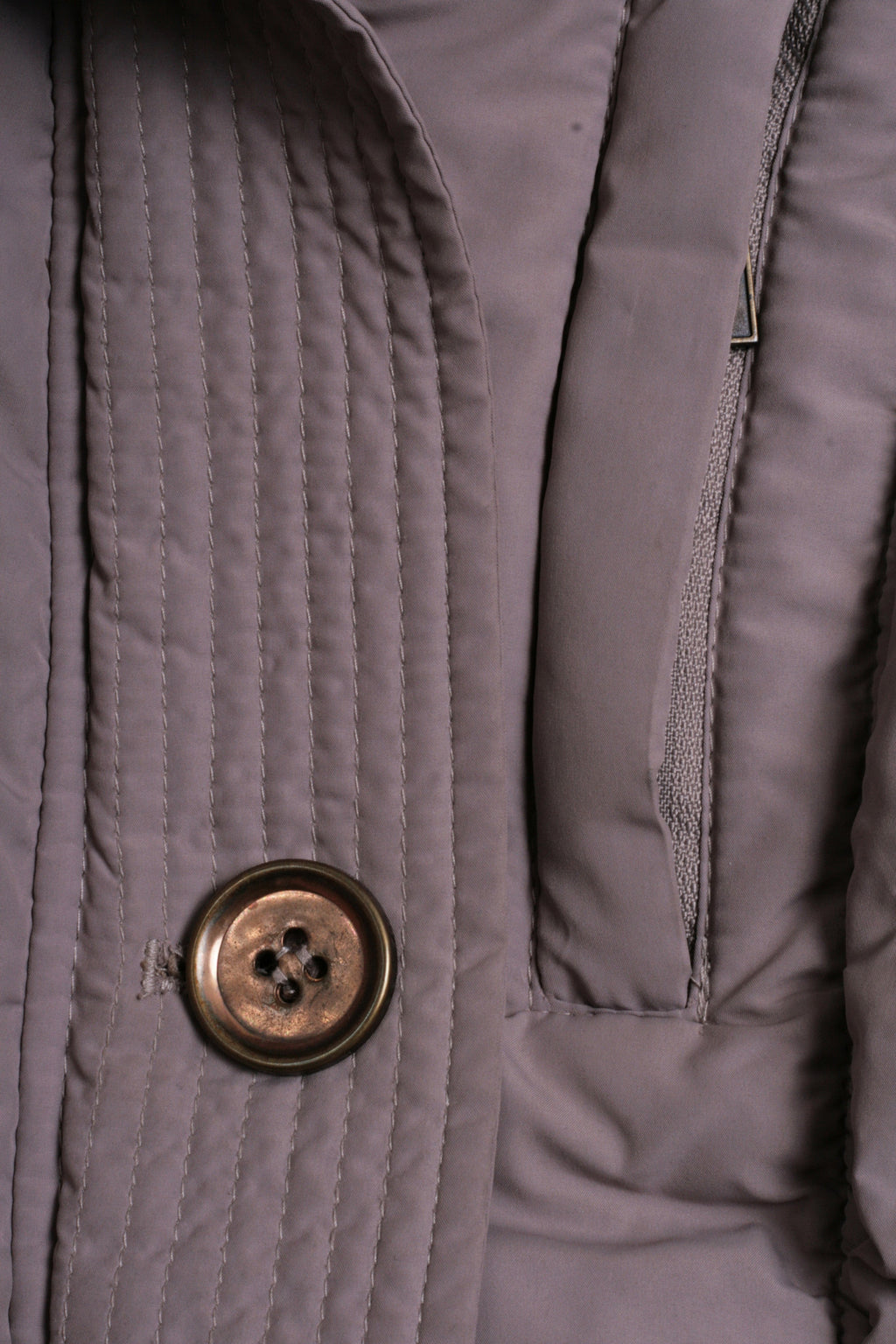 Orsay Womens 40 L Quilted Padded Jacket Parka Hood Brown Winter - RetrospectClothes