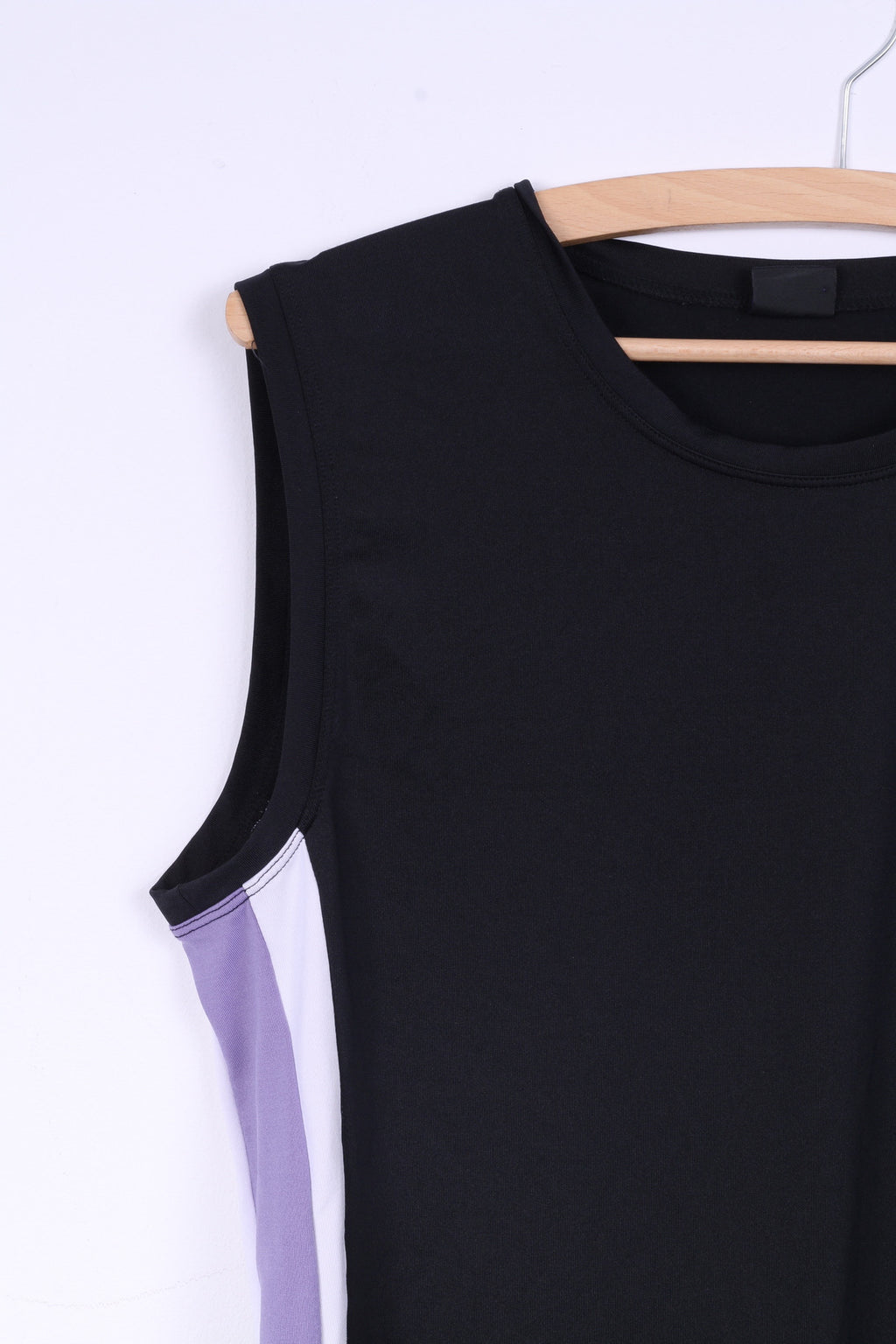 Débardeur de sport en polyester noir sans manches pour femmes 16 L