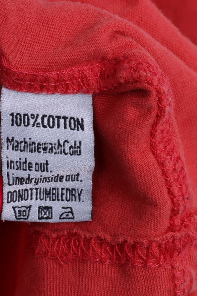 SUPERDRY Femme T-Shirt Col Rond Rouge Col rond