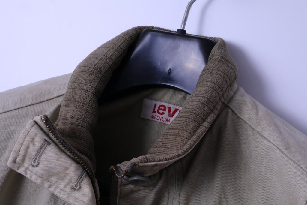 Levi's Giacca da donna M Bomber Top classico imbottito in cotone kaki con cerniera intera