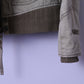 Levi's Womens M Jacket Bomber Khaki Cotton Paded Classic Full Zipper Top