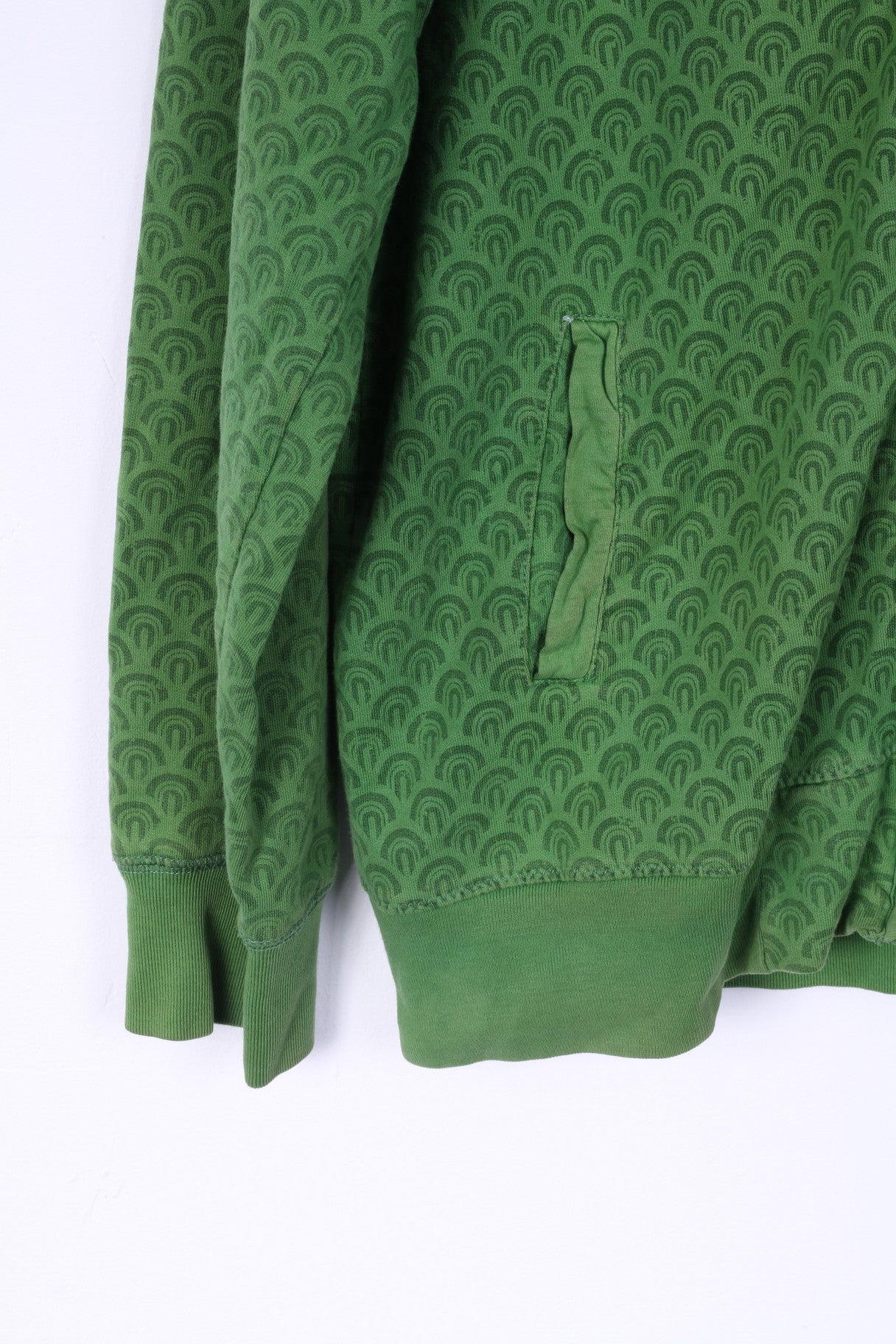 Ringspun Mens M Sweatshirt Green Cotton Tokushima Chargers Hoodie