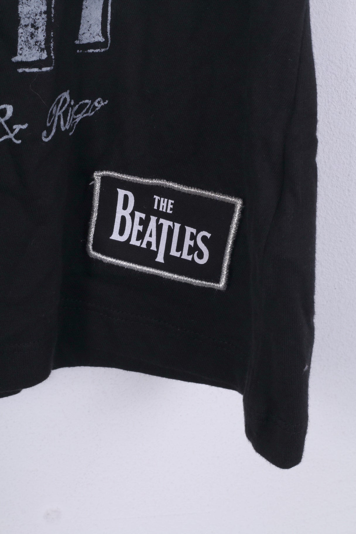 Primark The Beatles Femme 10/12 M Chemise Débardeur Graphique Coton Noir A Hard Days Night 