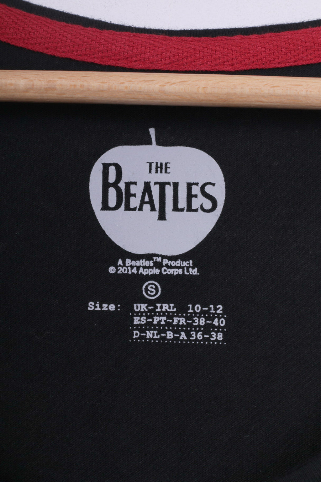 Primark The Beatles Maglietta da donna 10/12 M Canotta Grafica Cotone Nera A Hard Days Night 