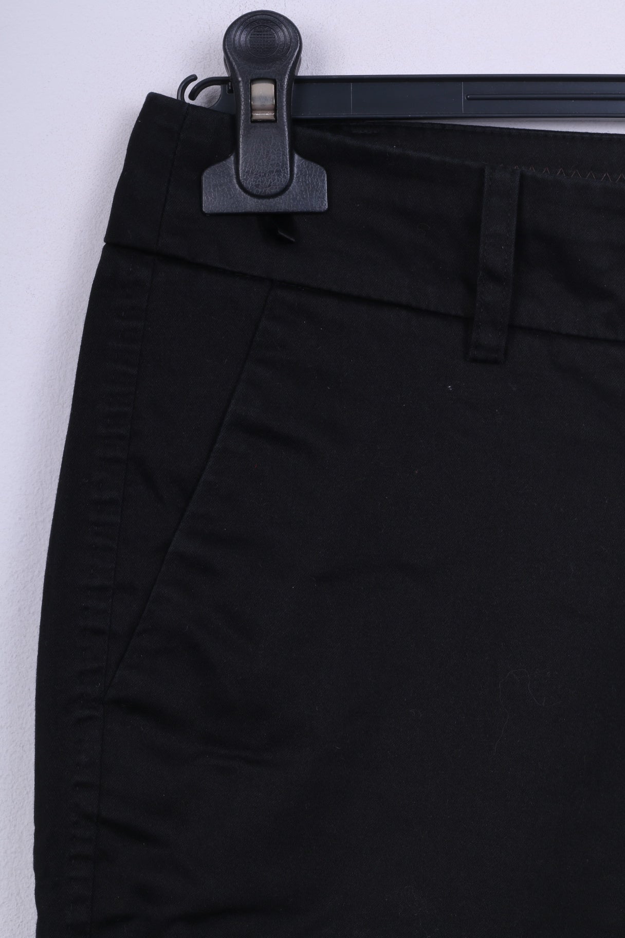 Pantaloni casual 38 da donna Milano Italia Pantaloni neri in cotone