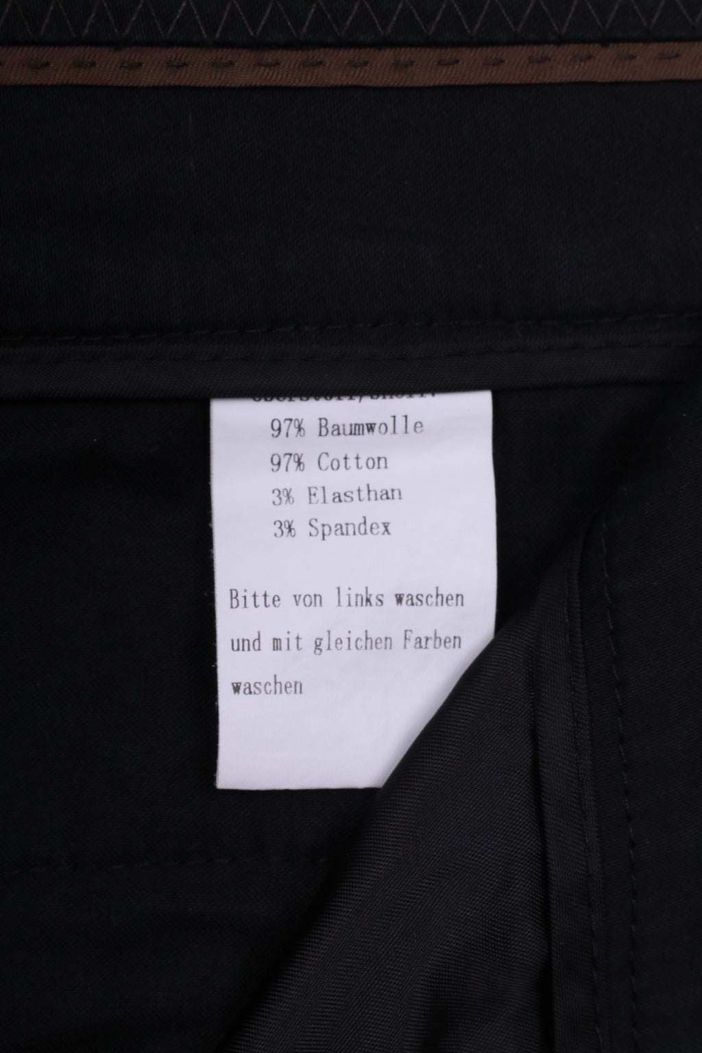 Pantaloni casual 38 da donna Milano Italia Pantaloni neri in cotone