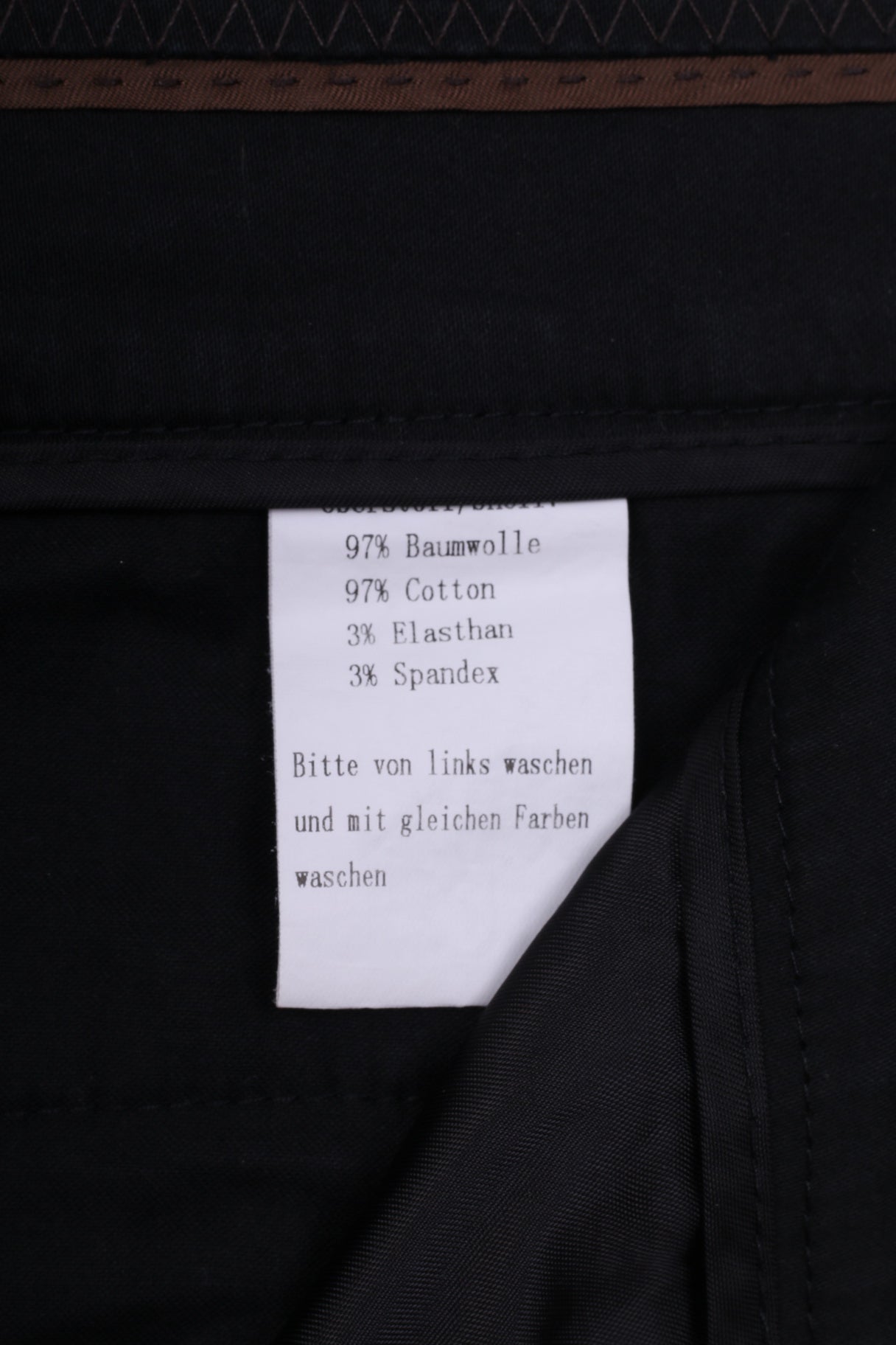 Pantaloni casual 38 da donna Milano Italia Pantaloni neri in cotone