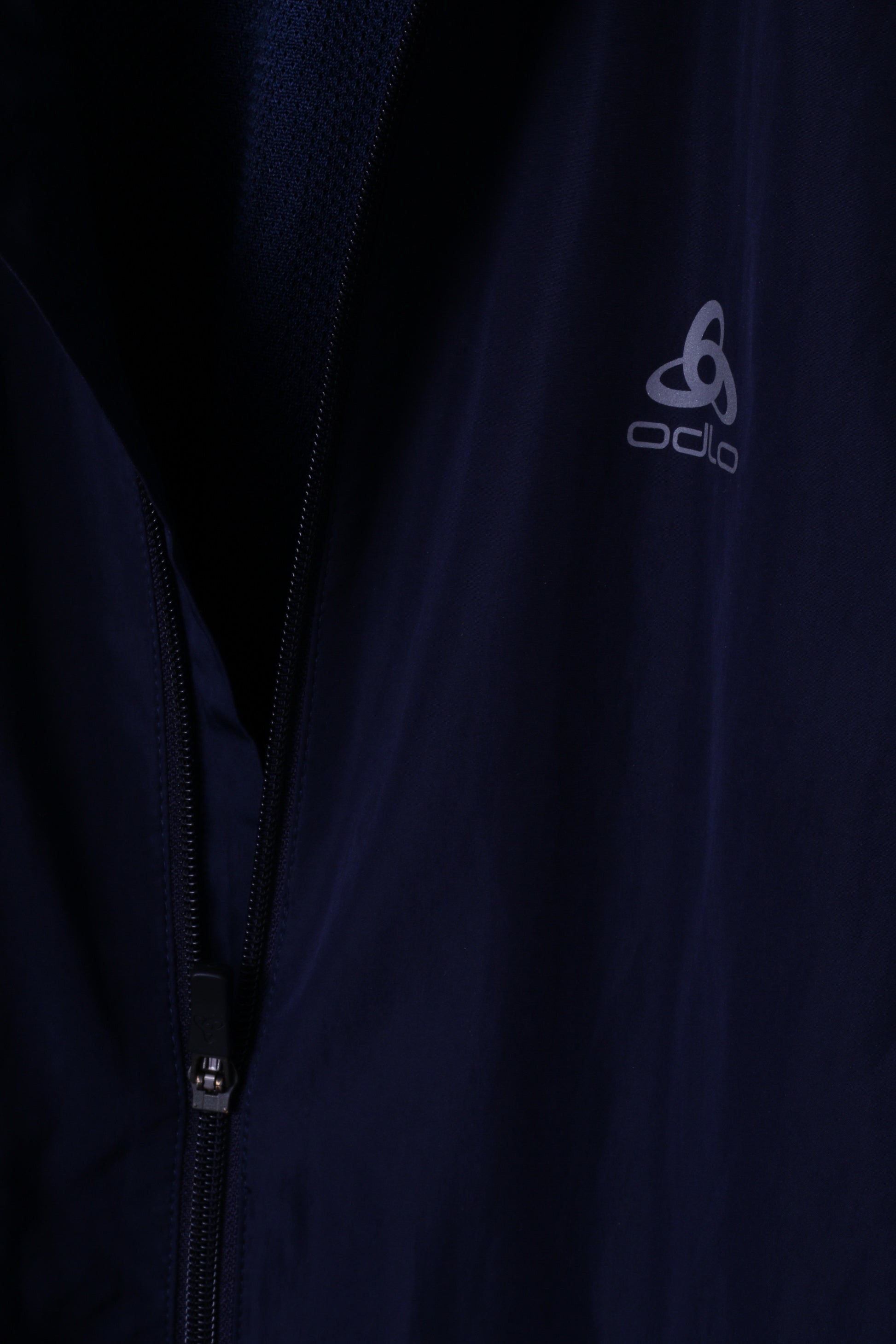 ODLO Mens XXL Jacket Navy Lightweight Zip Up Active Sportswear Windproof Top