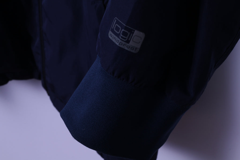 ODLO Mens XXL Jacket Navy Lightweight Zip Up Active Sportswear Windproof Top