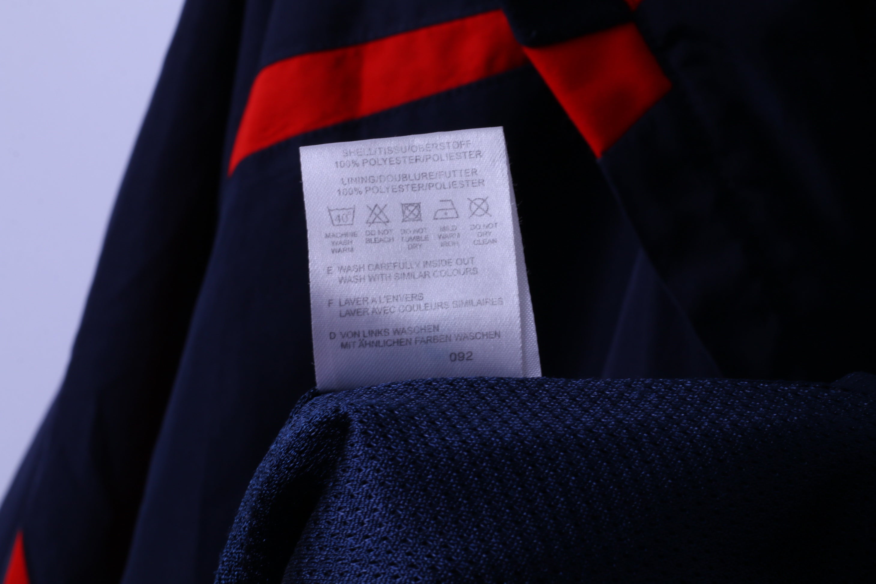 ODLO Mens XXL Jacket Navy Lightweight Zip Up Active Sportswear Windproof Top