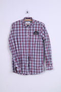 McGregor Boys 176 Casual Shirt Check Button Down Collar Cotton Long Sleeve