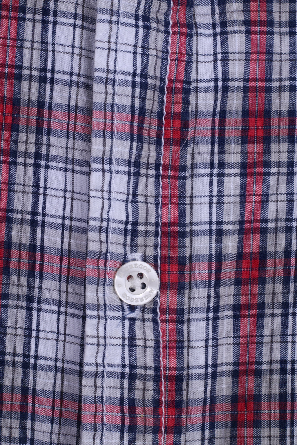 McGregor Boys 176 Camicia casual a quadri con colletto button down in cotone a maniche lunghe
