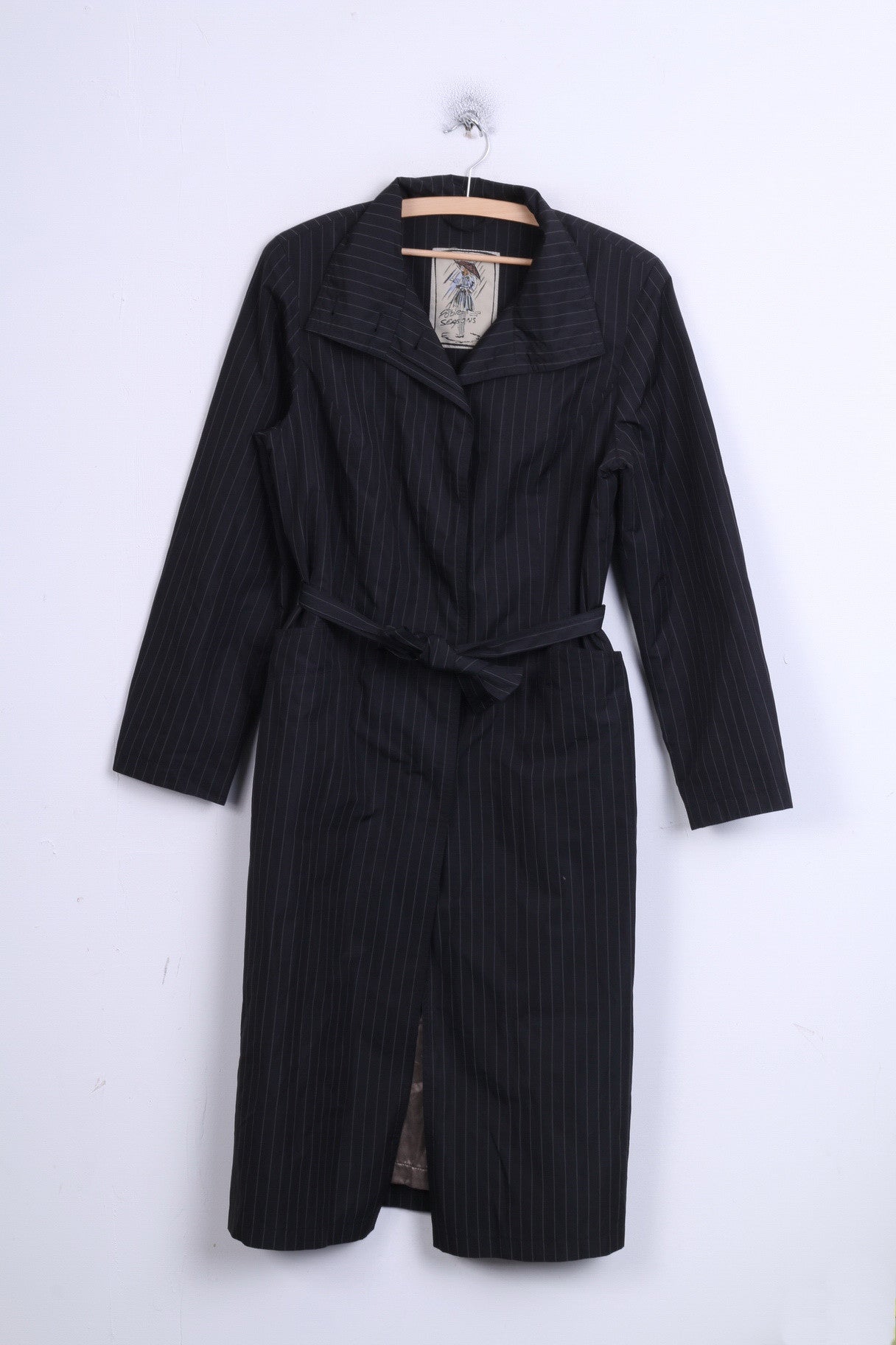 Cappotto M da donna Foor Seasons nero monopetto vintage