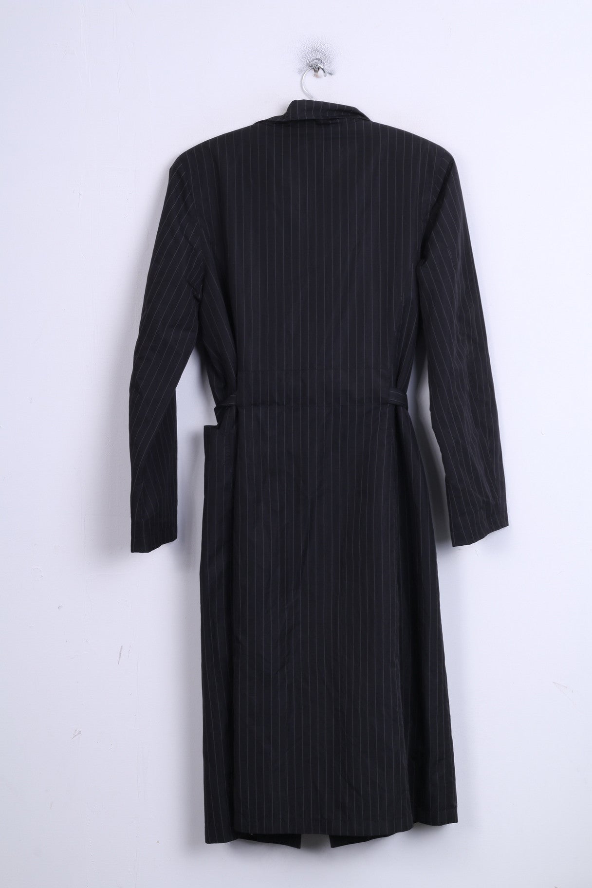 Foor Seasons Manteau M Femme Noir Simple Boutonnage Vintage