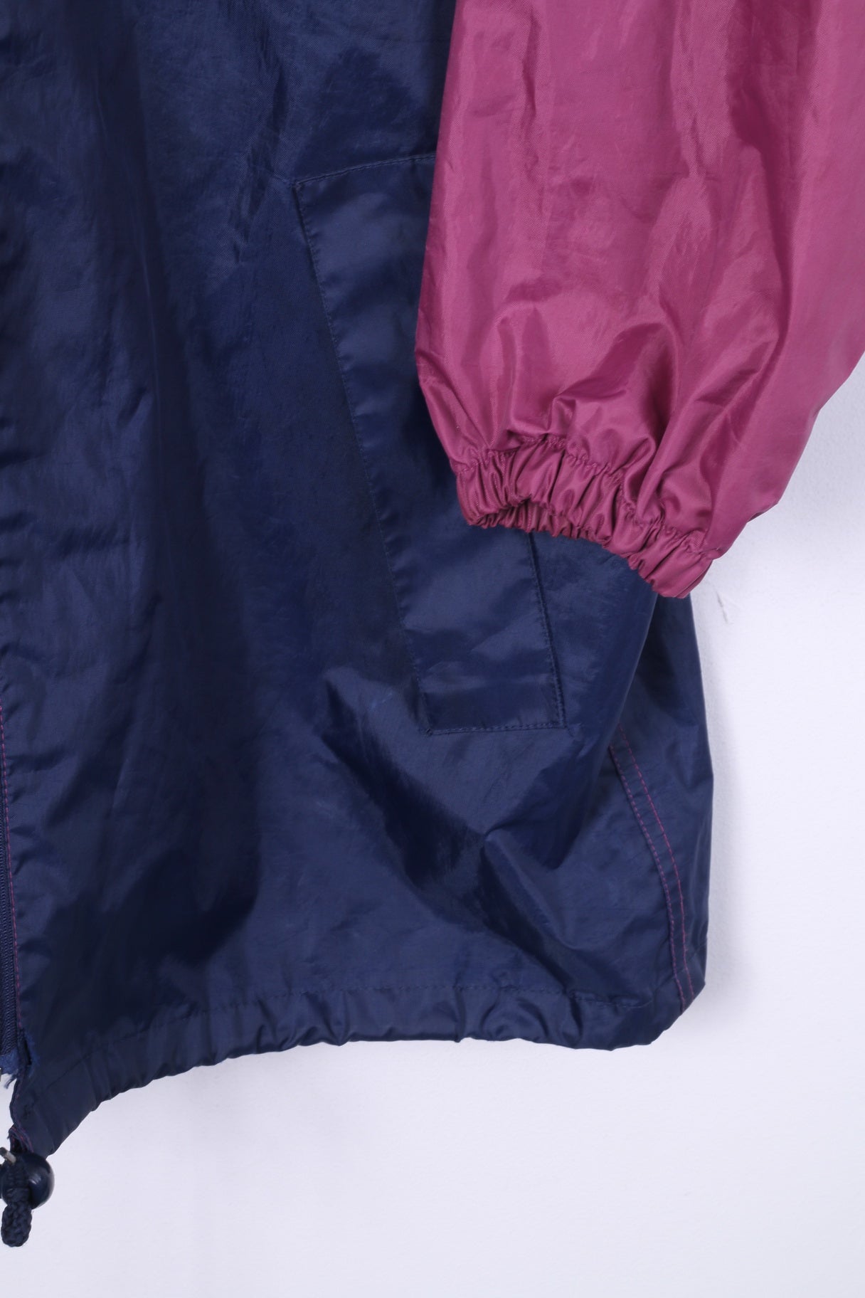 Antartex Veste de Pluie pour Hommes S à Capuche d'extérieur en Nylon Prune/Marine imperméable à Capuche cachée 