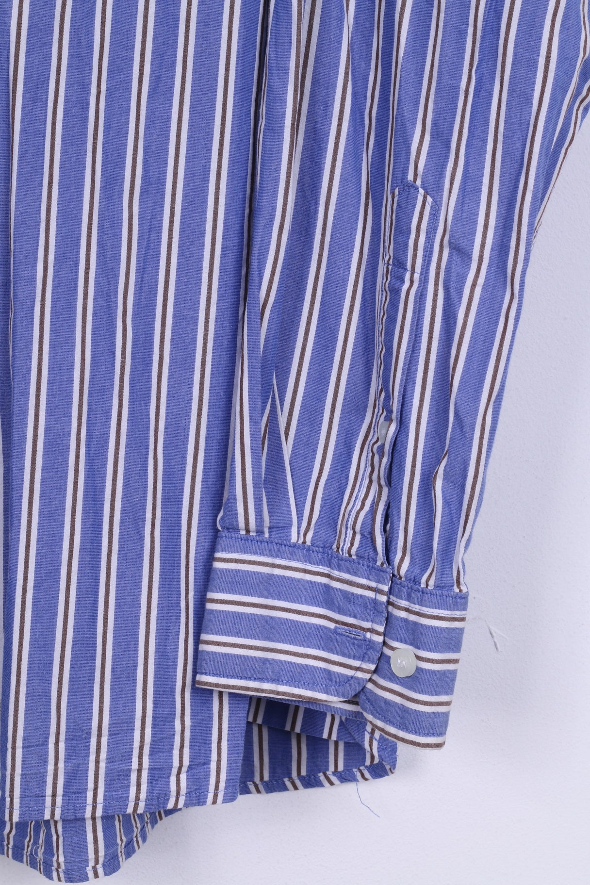 Cotton Traders Chemise décontractée XL pour homme avec col boutonné rayé