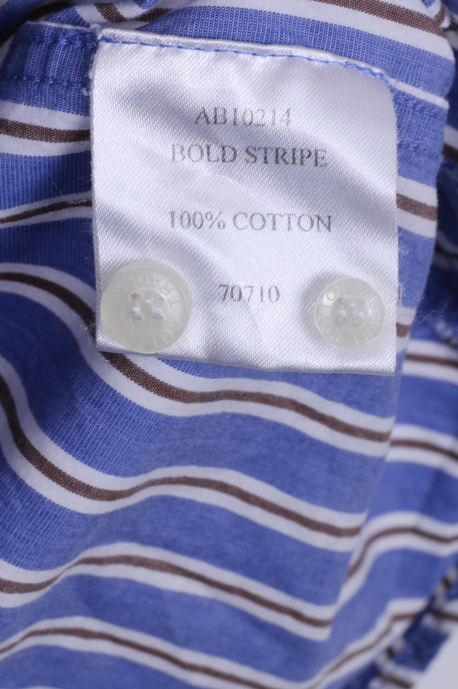 Cotton Traders Chemise décontractée XL pour homme avec col boutonné rayé