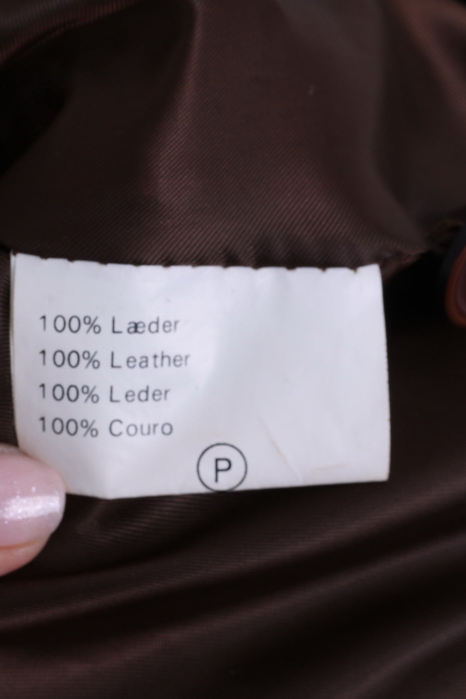 Giacca M da donna Full Power Capispalla monopetto in pelle marrone