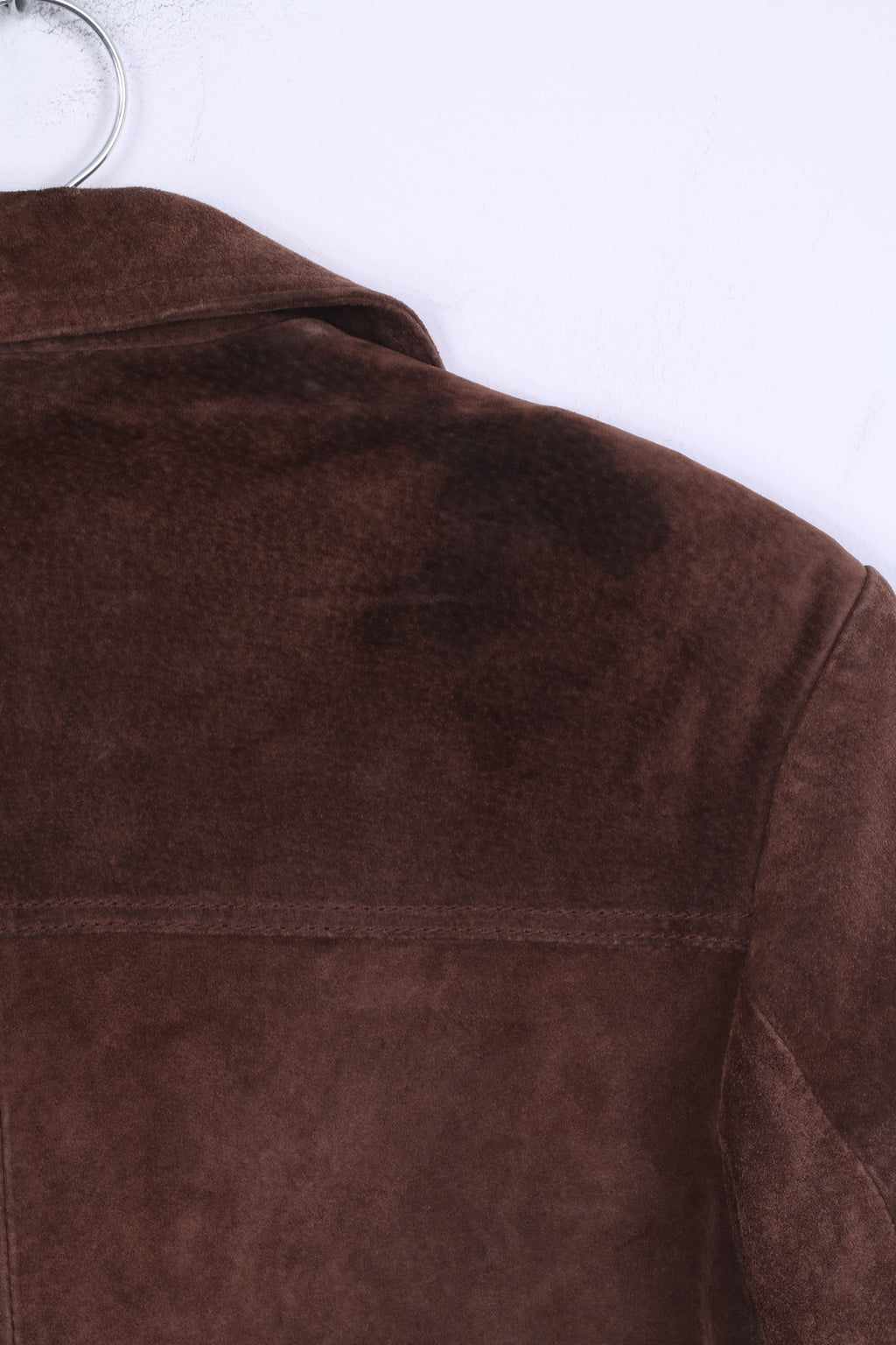 Giacca M da donna Full Power Capispalla monopetto in pelle marrone