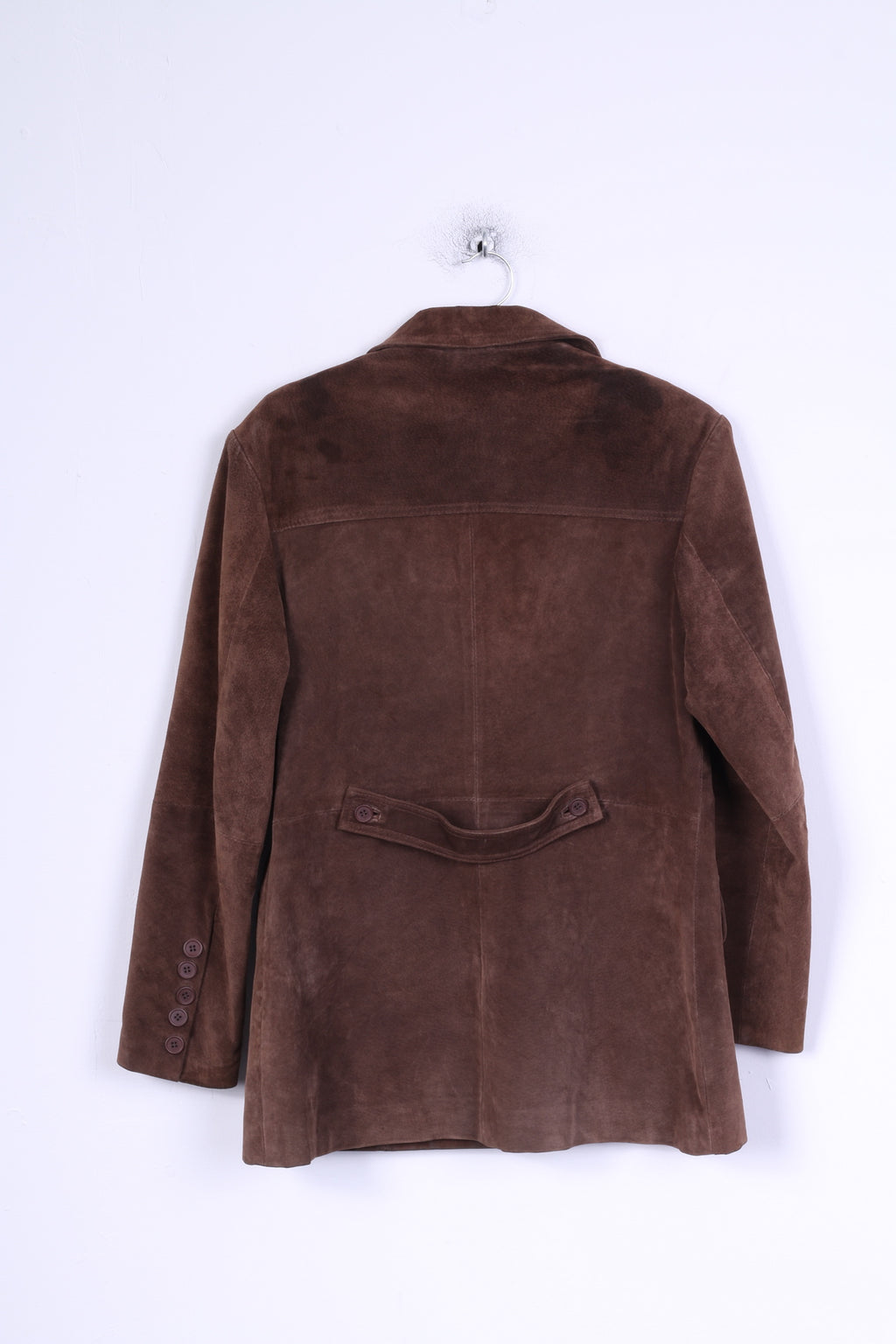 Giacca M da donna Full Power Capispalla monopetto in pelle marrone