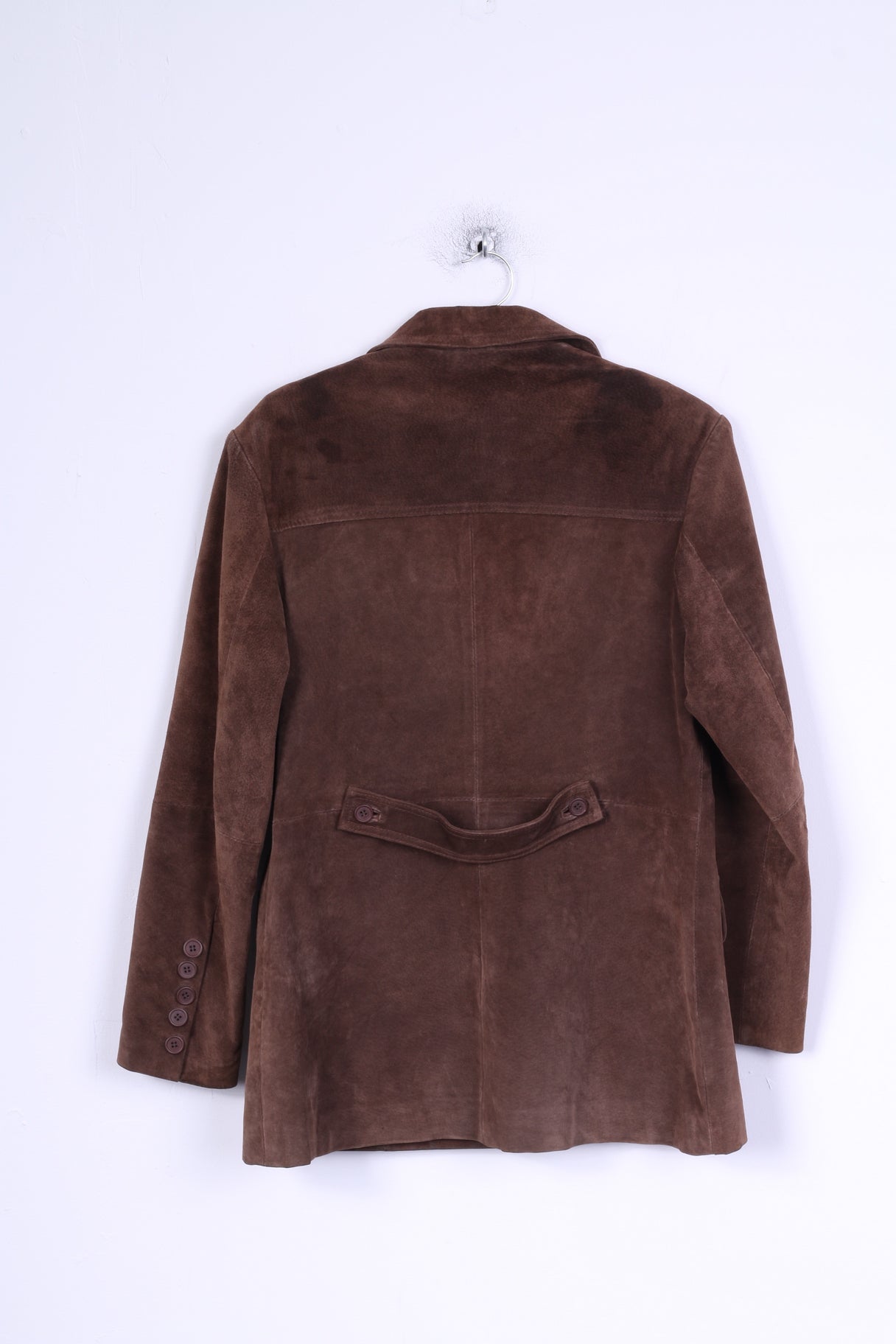 Giacca M da donna Full Power Capispalla monopetto in pelle marrone