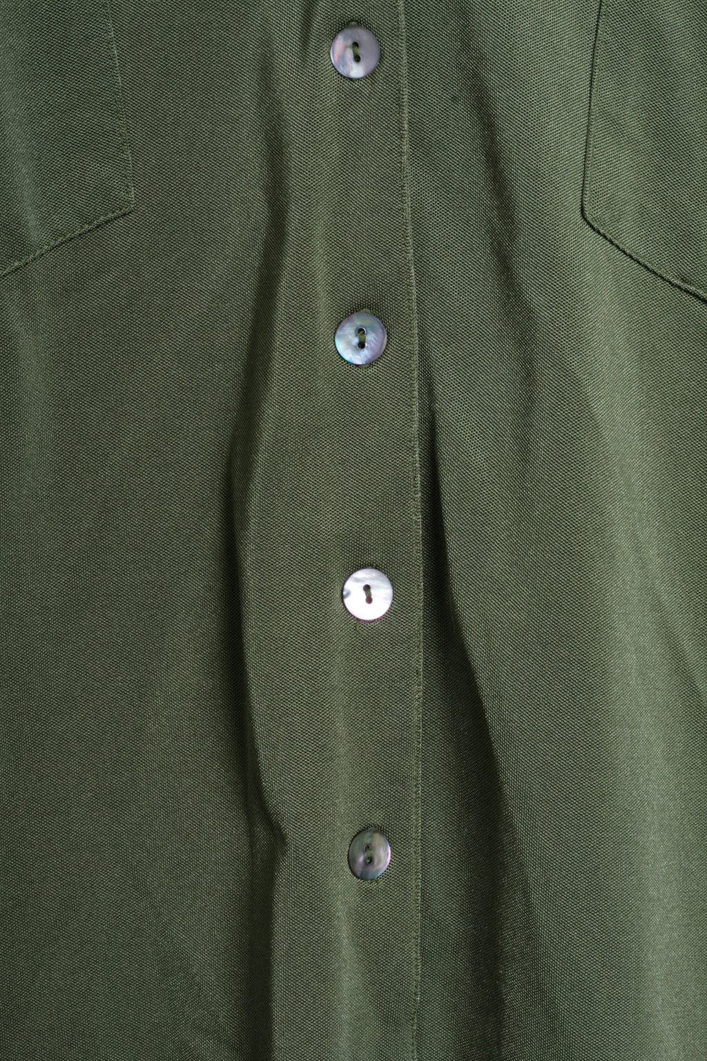 Casual Wear Adelsten Womens 42/44 M/L Nylon Blouse Blazer Green Slippery By The Touch - RetrospectClothes