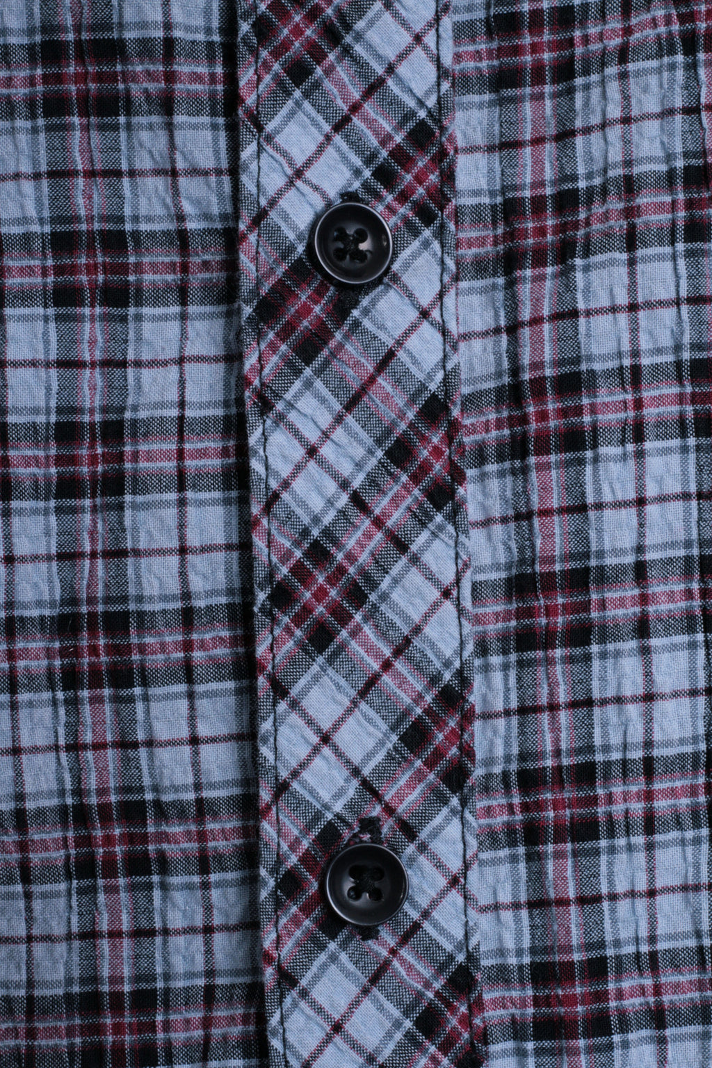 Pearly King Womens S Casual Shirt Check Blue Cotton Heavy Tailoring - RetrospectClothes