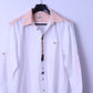 LANDHAUS C&A Naturally Mens XL 43/44 Casual Shirt White Cotton Tyrol Ebroidered Top