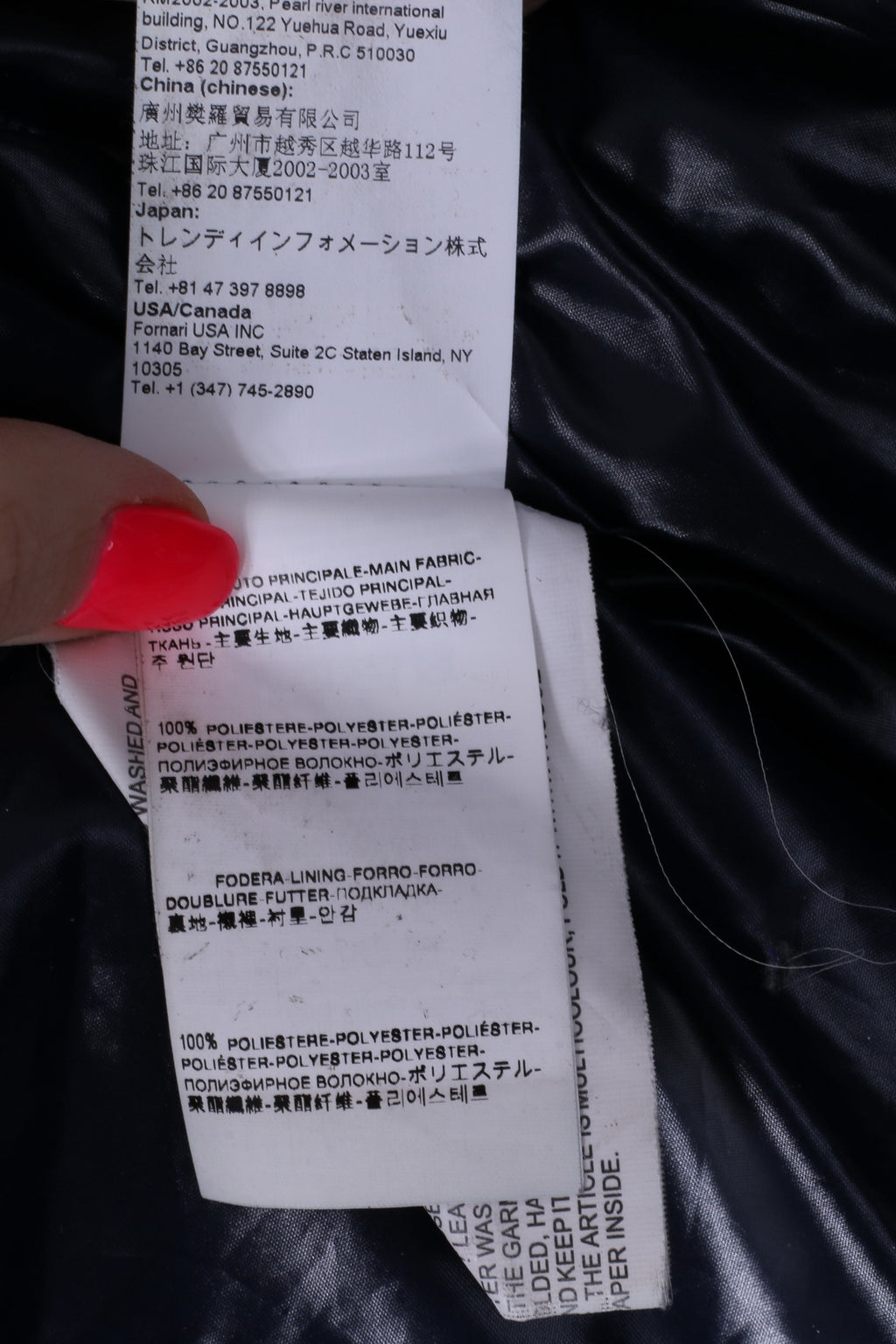 Fornarina Piumino da donna M (S) Blu scuro imbottito in oca calda con cerniera intera Top glamour