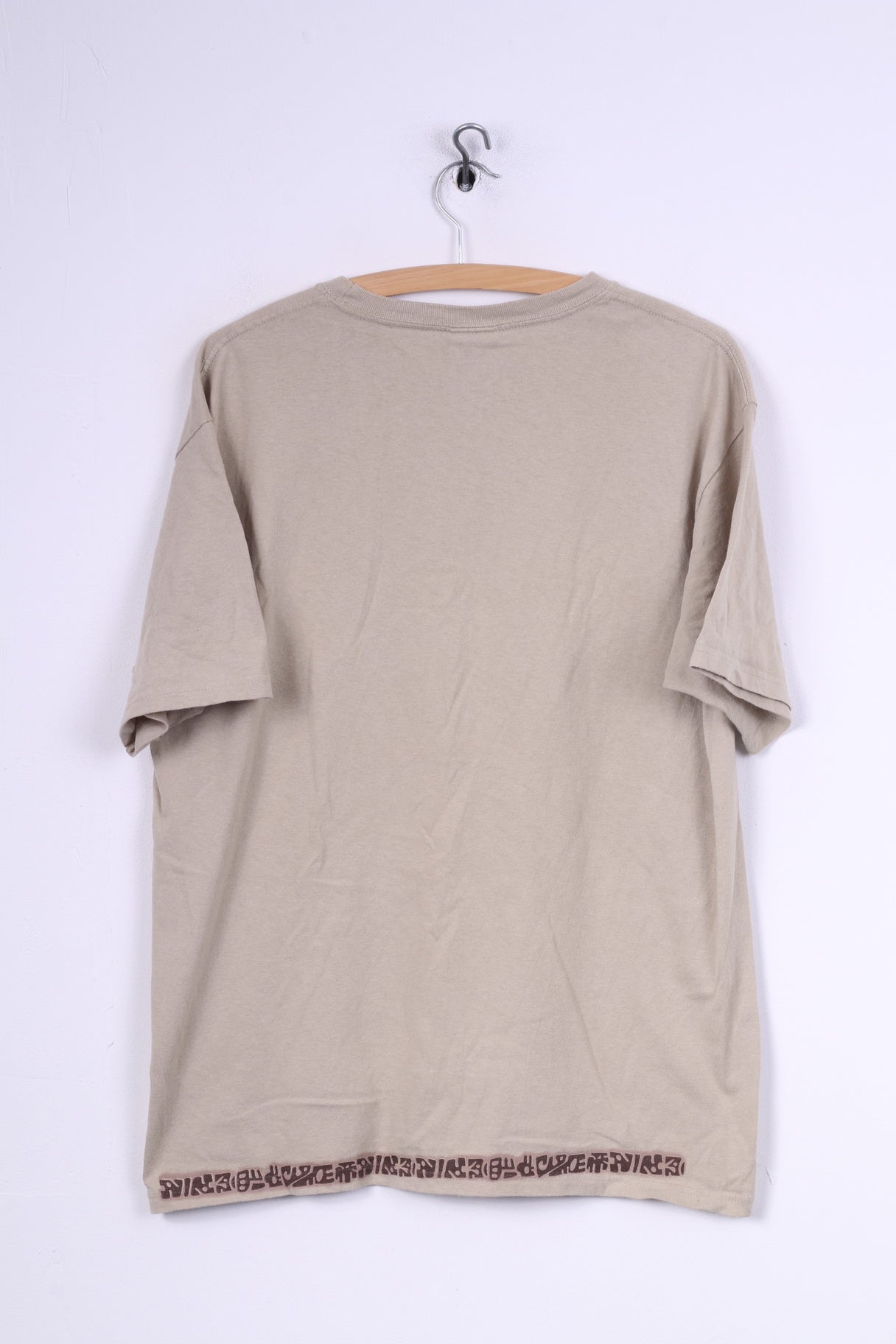 Yacht Club Hommes L T-Shirt Graphique Beige Col rond Haut En Coton Vintage 