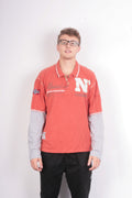 Nangaparbat Mens XXL Polo Shirt Orange Long Sleeve - RetrospectClothes