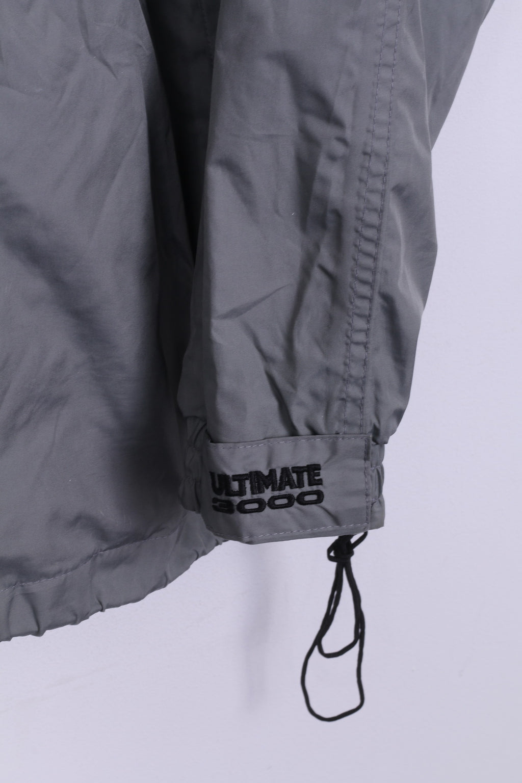 North Field Mens M Jacket Lightweight Rainwear Grey Full Zipper Sportswear