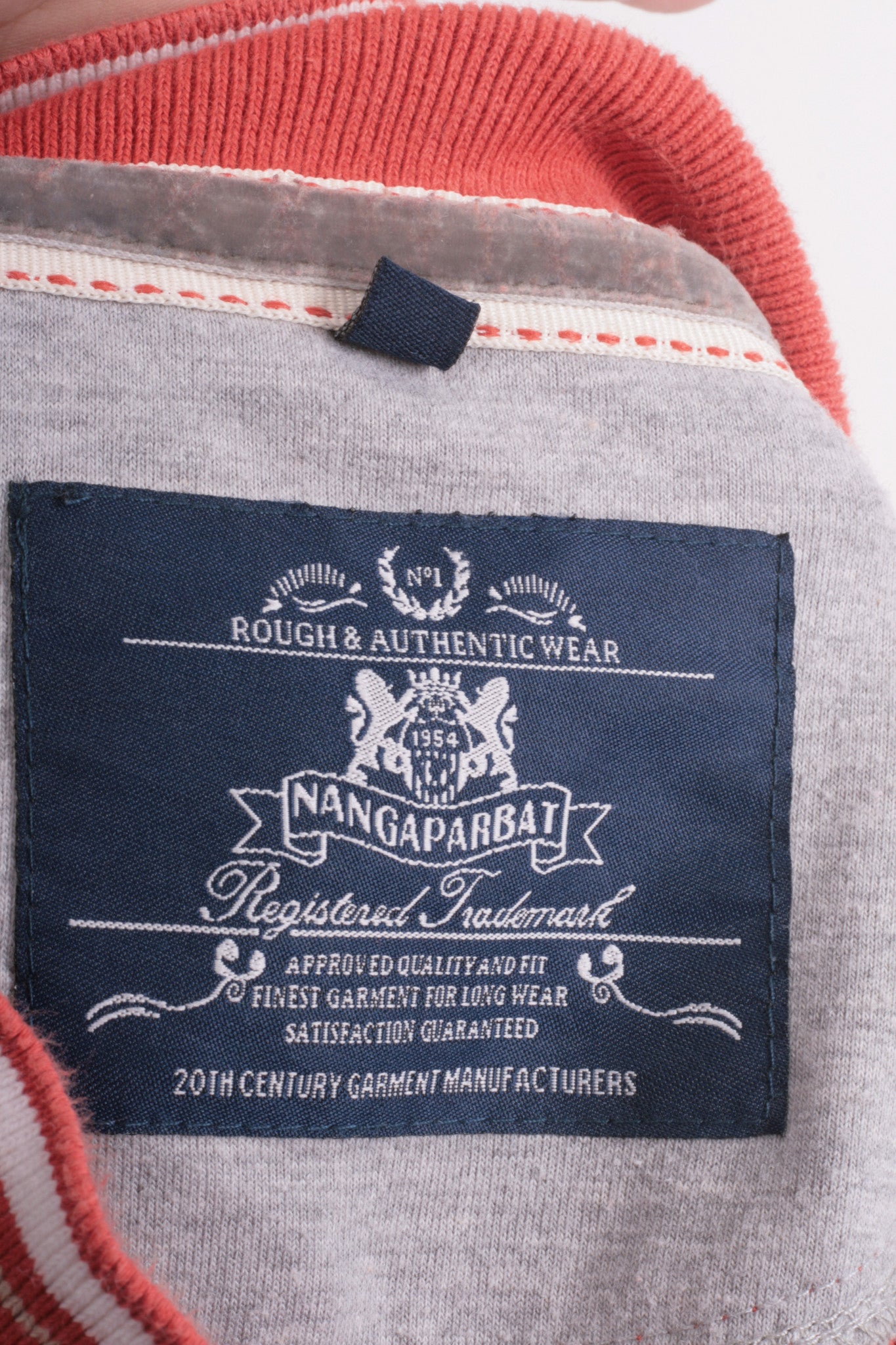 Nangaparbat Mens XXL Polo Shirt Orange Long Sleeve - RetrospectClothes