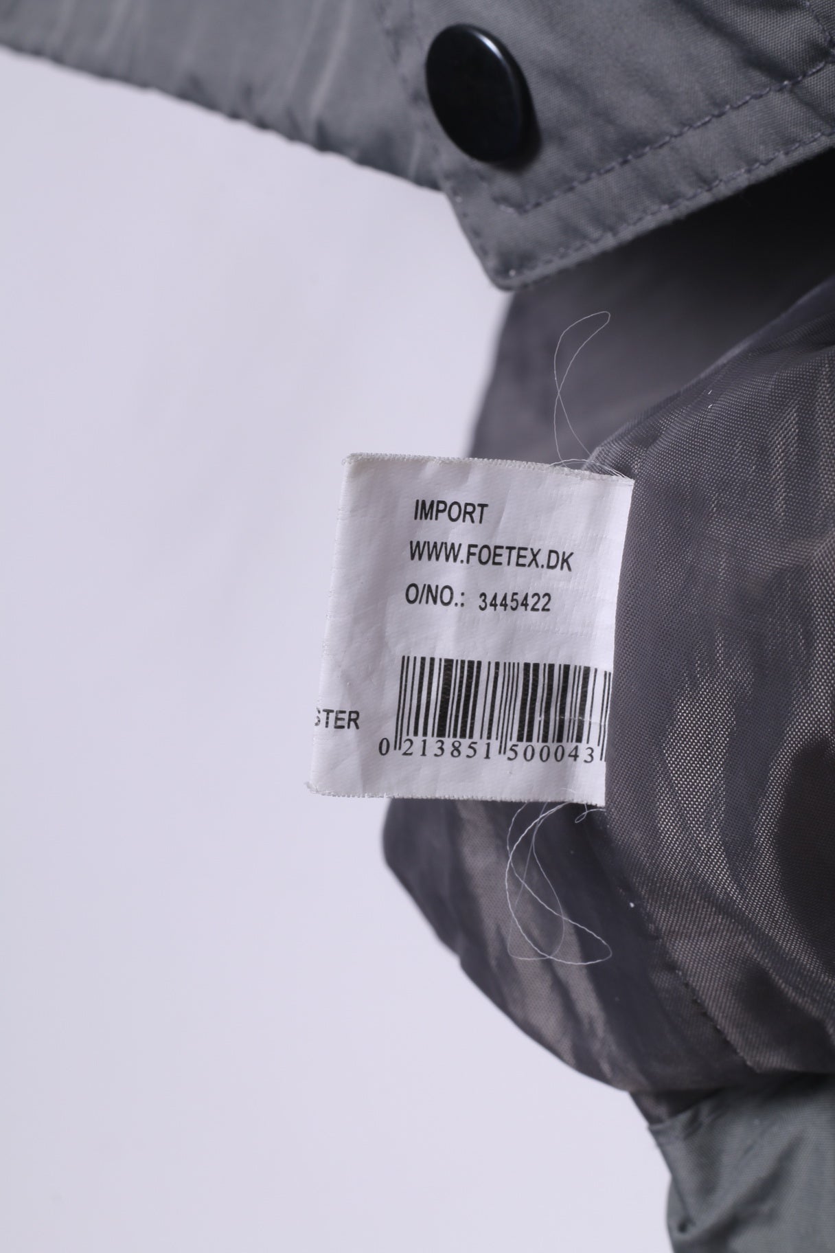 North Field Mens M Jacket Lightweight Rainwear Grey Full Zipper Sportswear