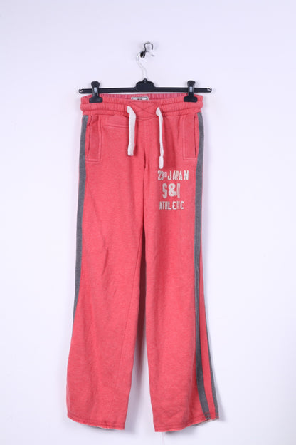 Pantaloni sportivi da uomo Superdry Xs Hochey Jogger Red Cotton Japan Athletic Sport